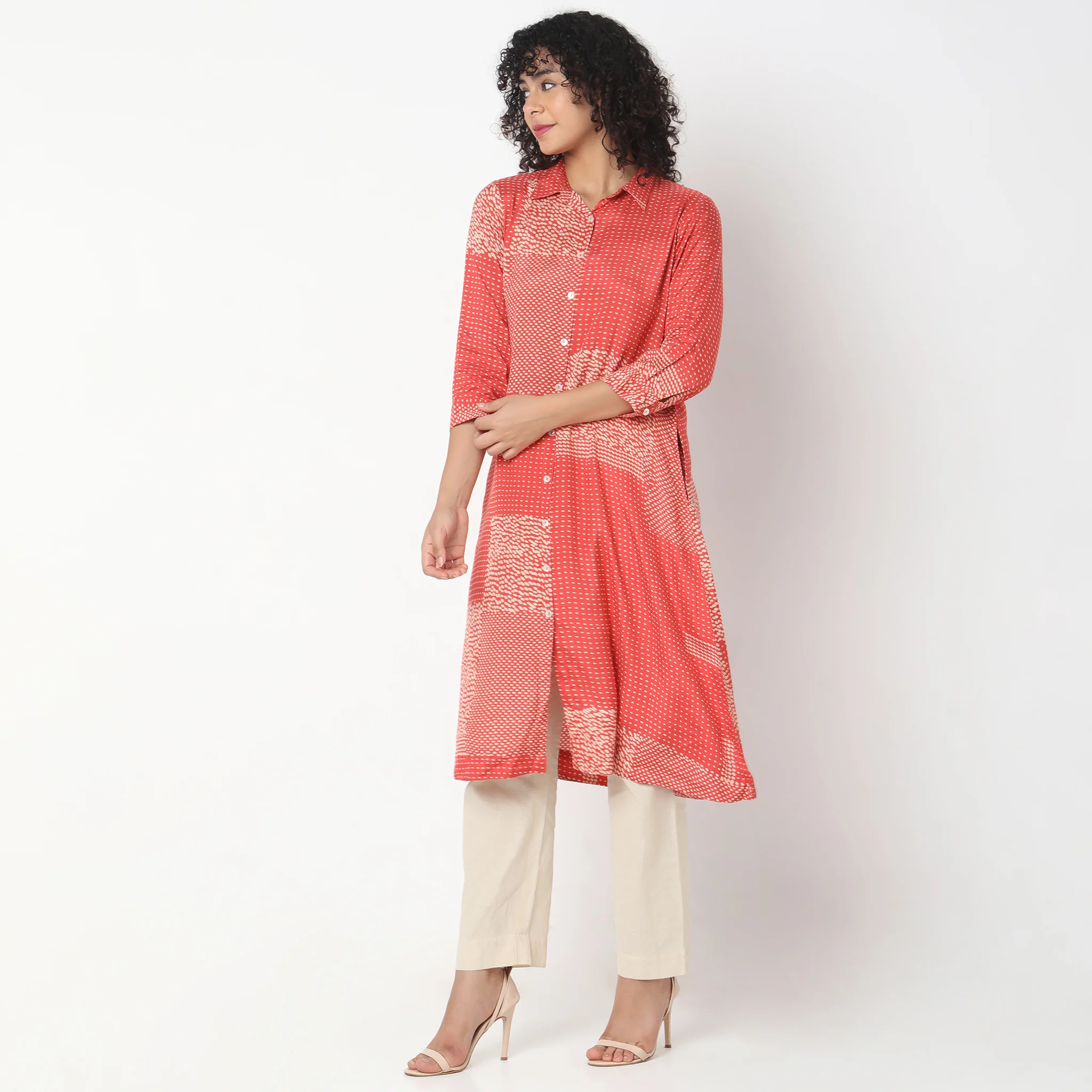 Straight Fit Printed Kurta - Image 5
