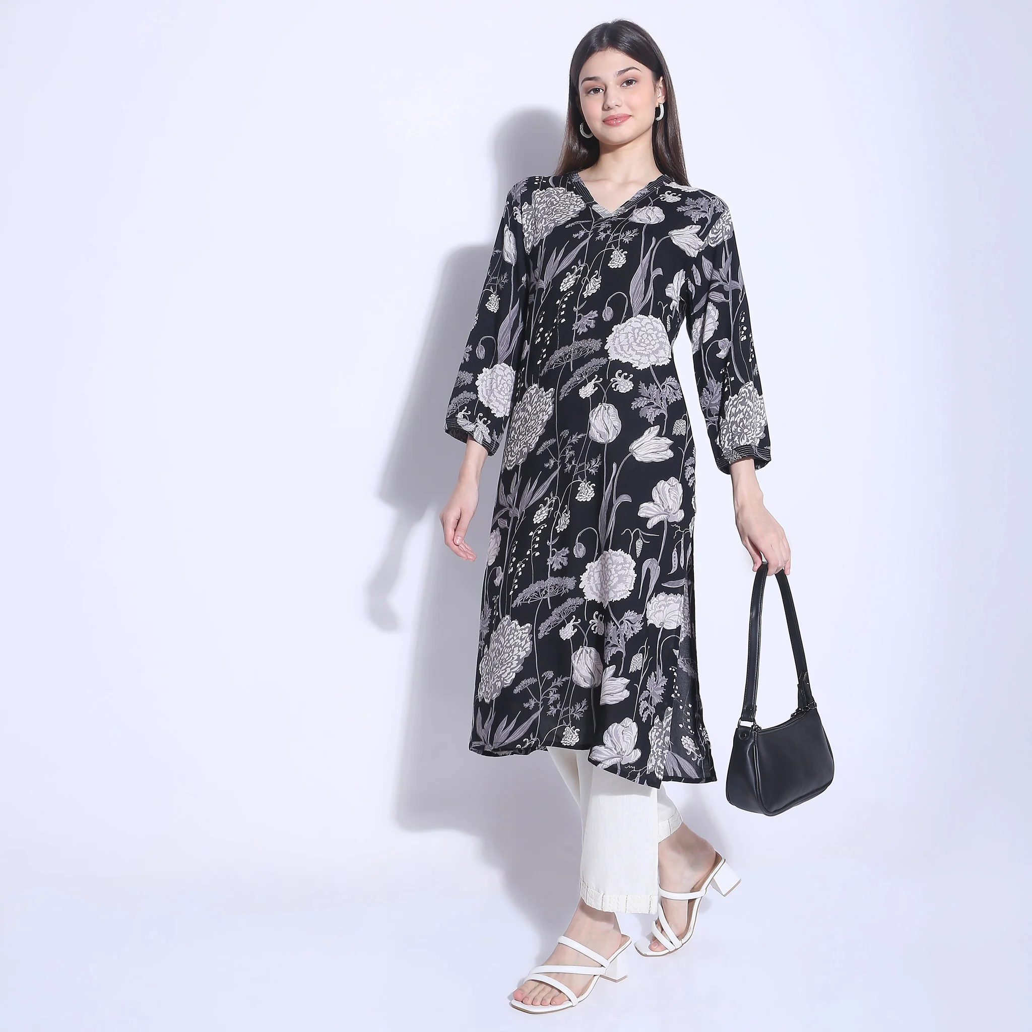 Straight Fit Printed Kurta