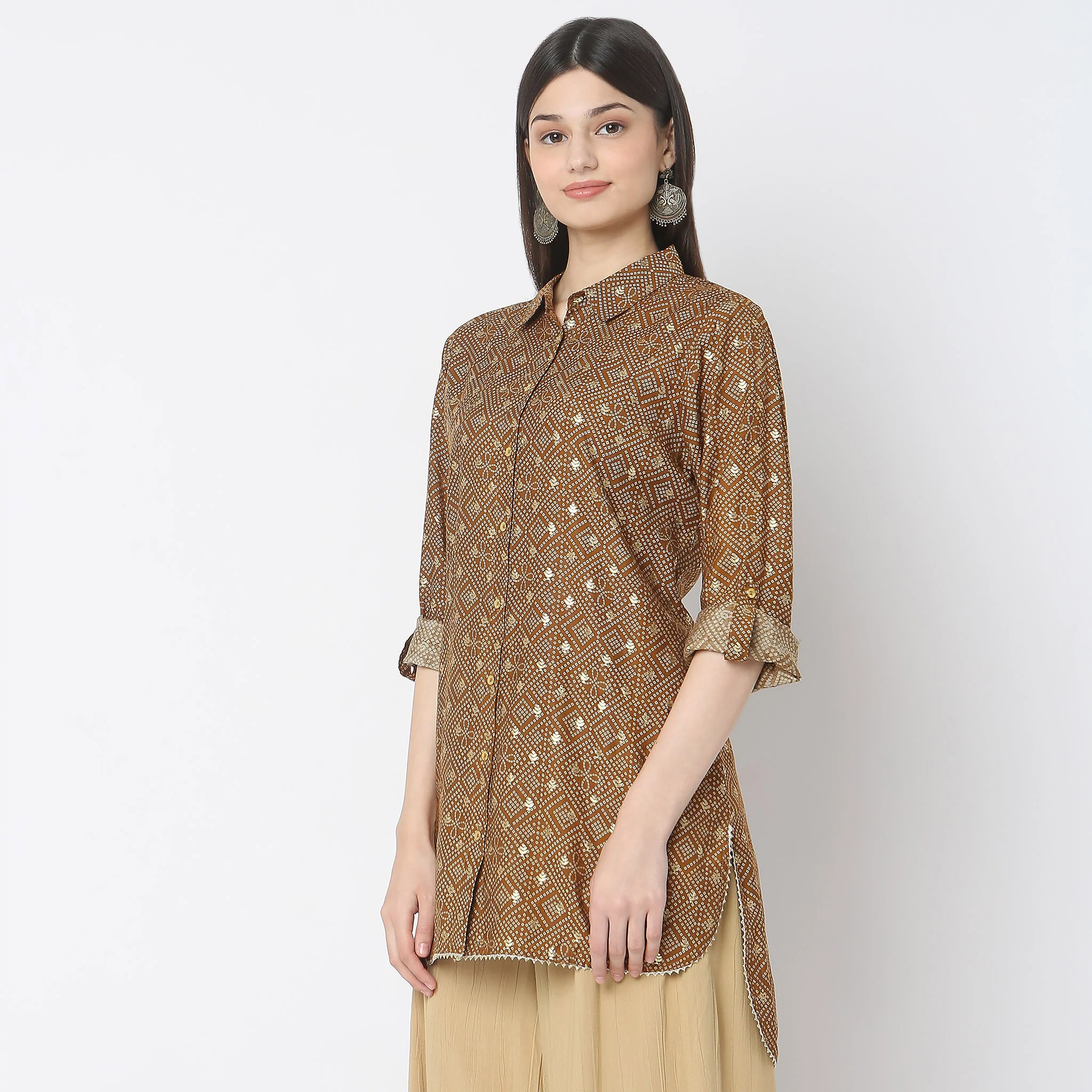 Straight Fit Printed Kurta - Image 10