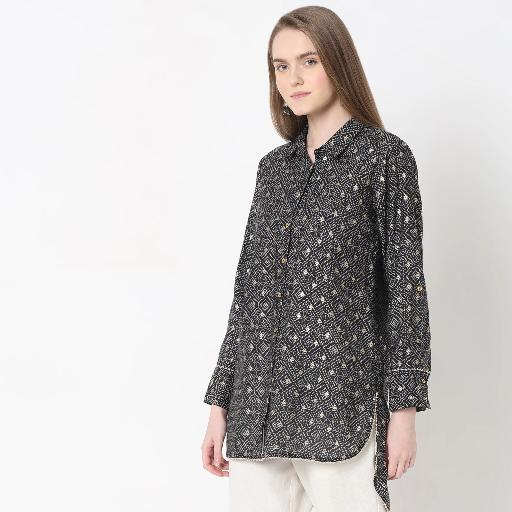 Straight Fit Printed Kurta - Image 5