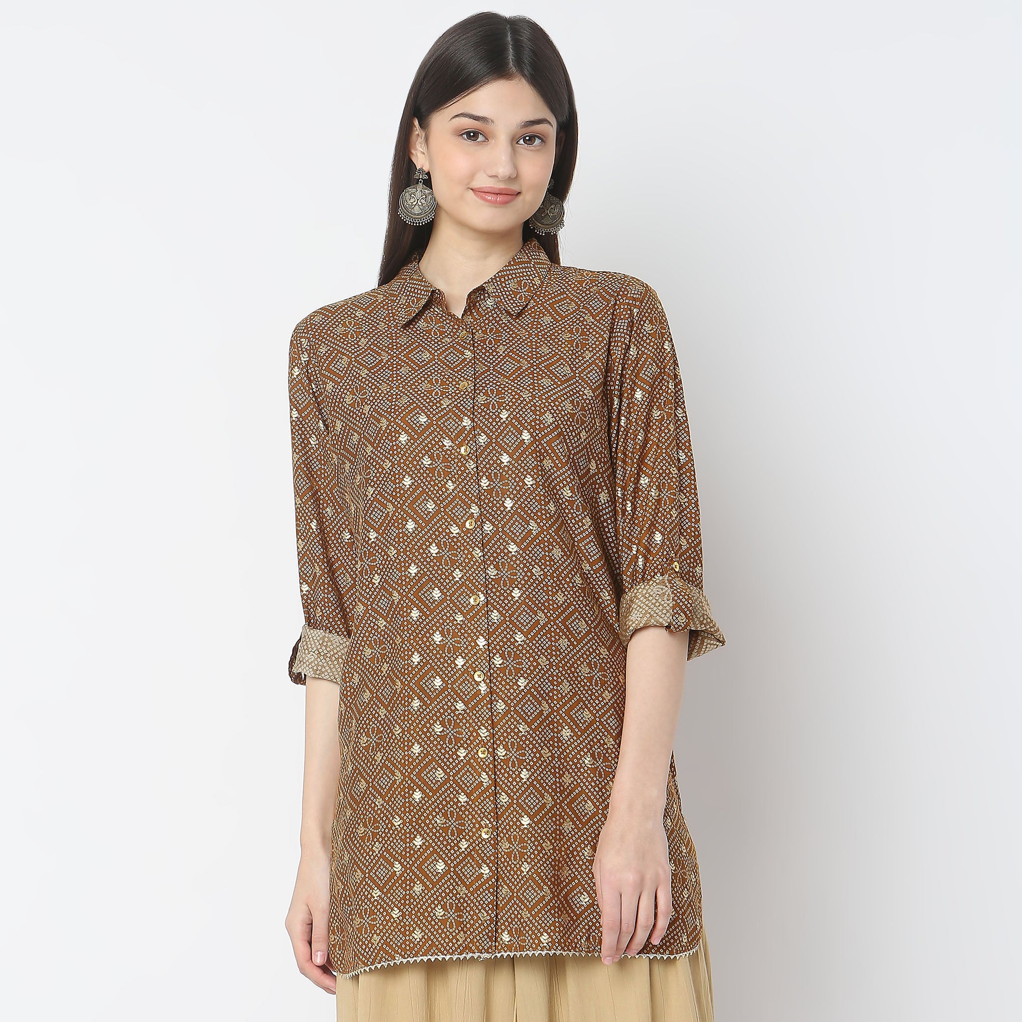 Straight Fit Printed Kurta - Image 7
