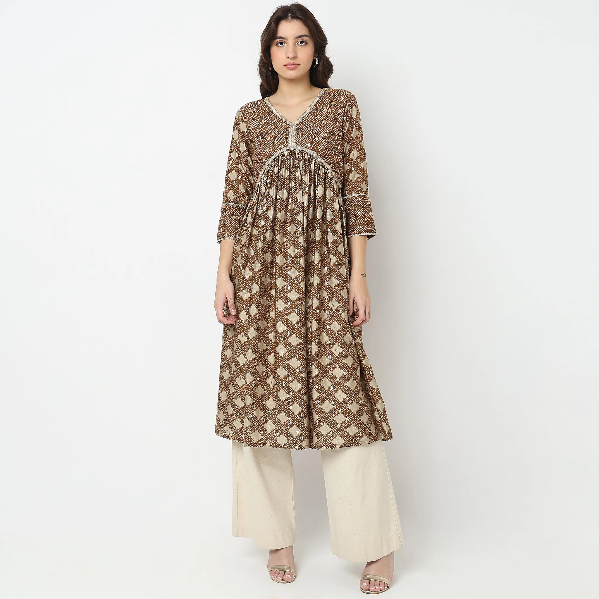 Straight Fit Printed Kurta - Image 2
