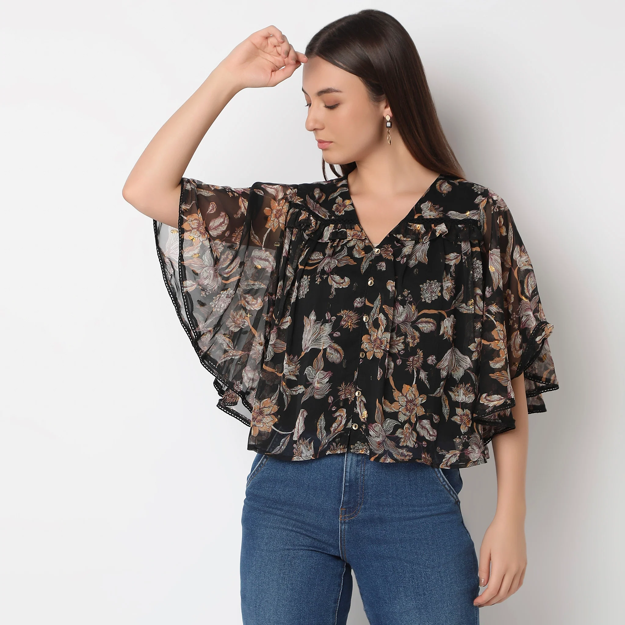 Straight Fit Printed Top - Image 2