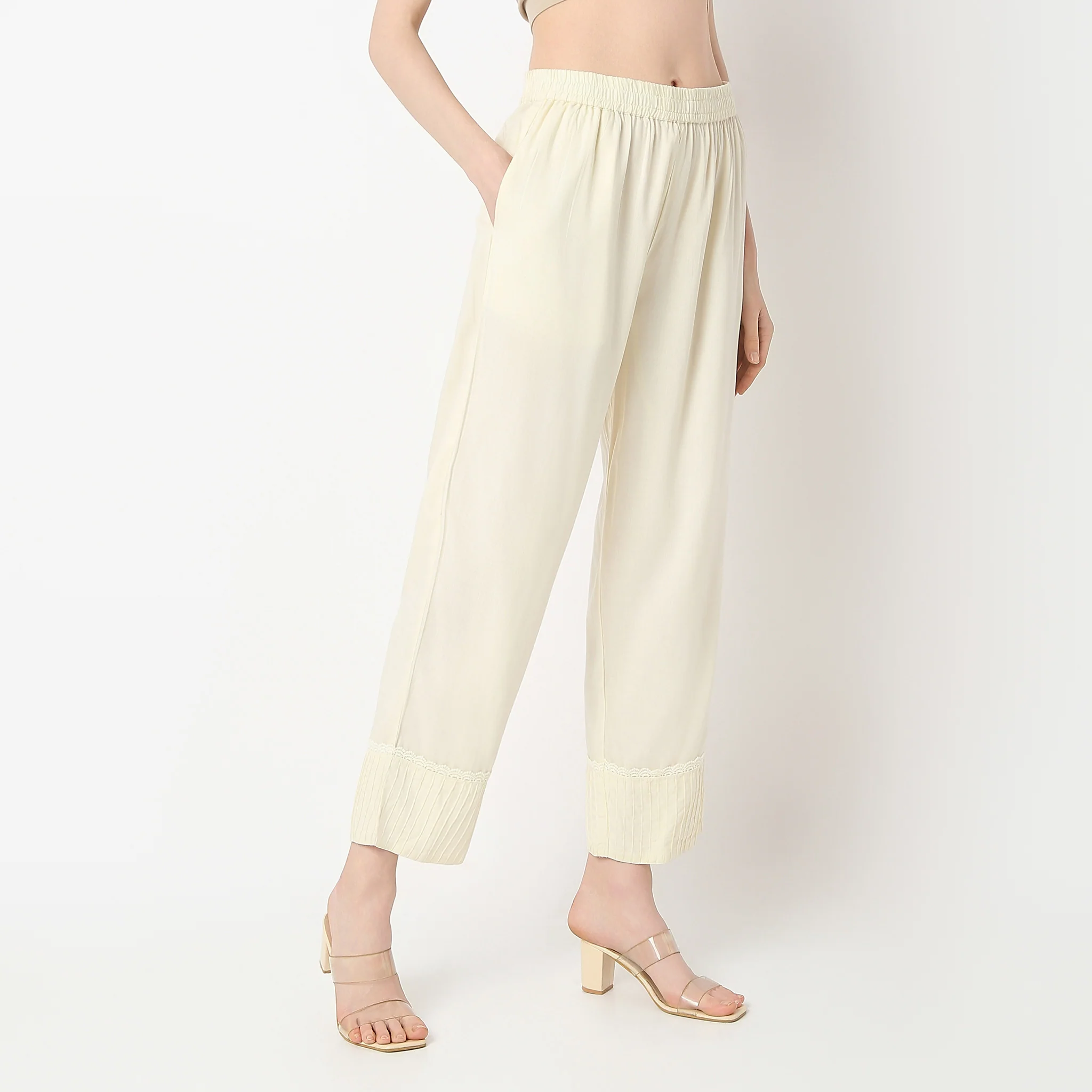 Straight Fit Ankle Length Pants - Image 5
