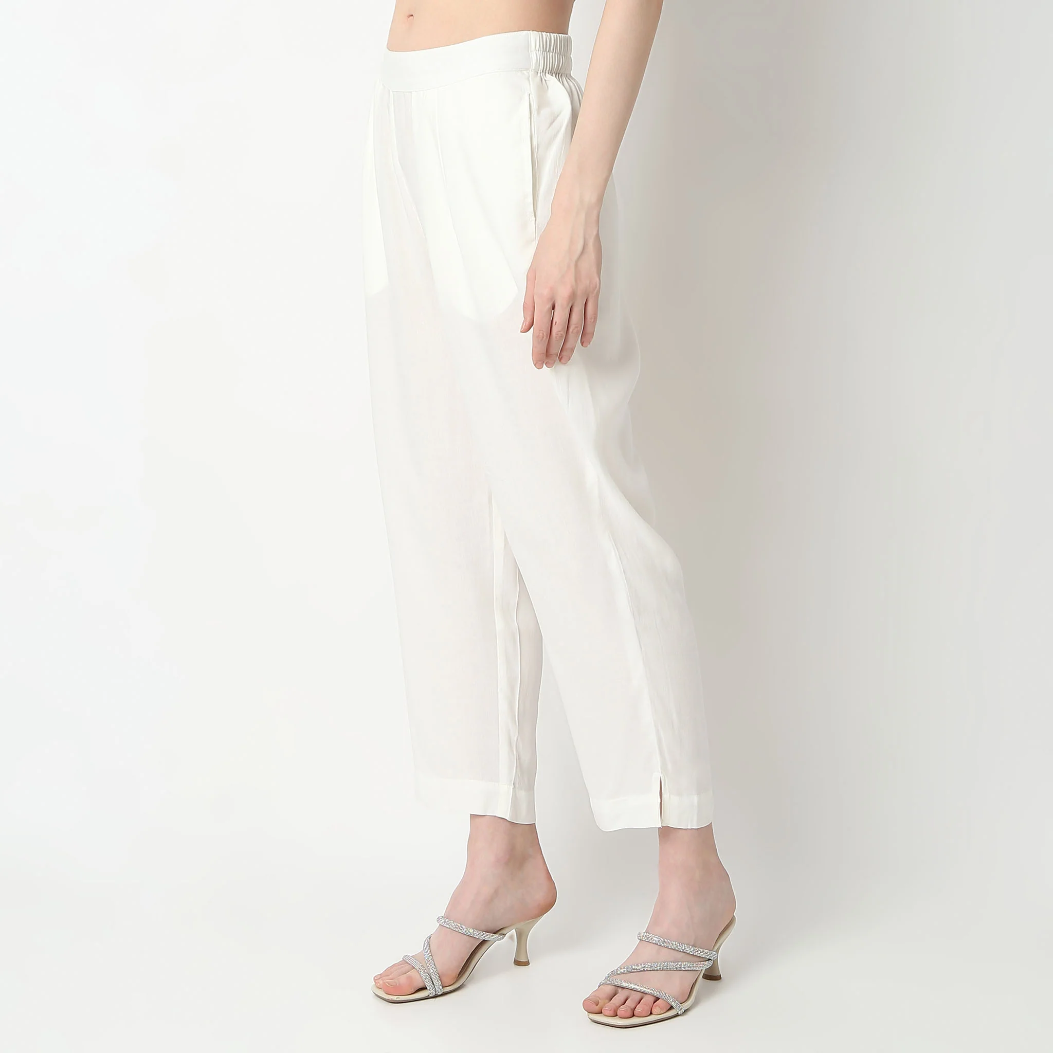 Straight Fit Ankle Length Pants - Image 5