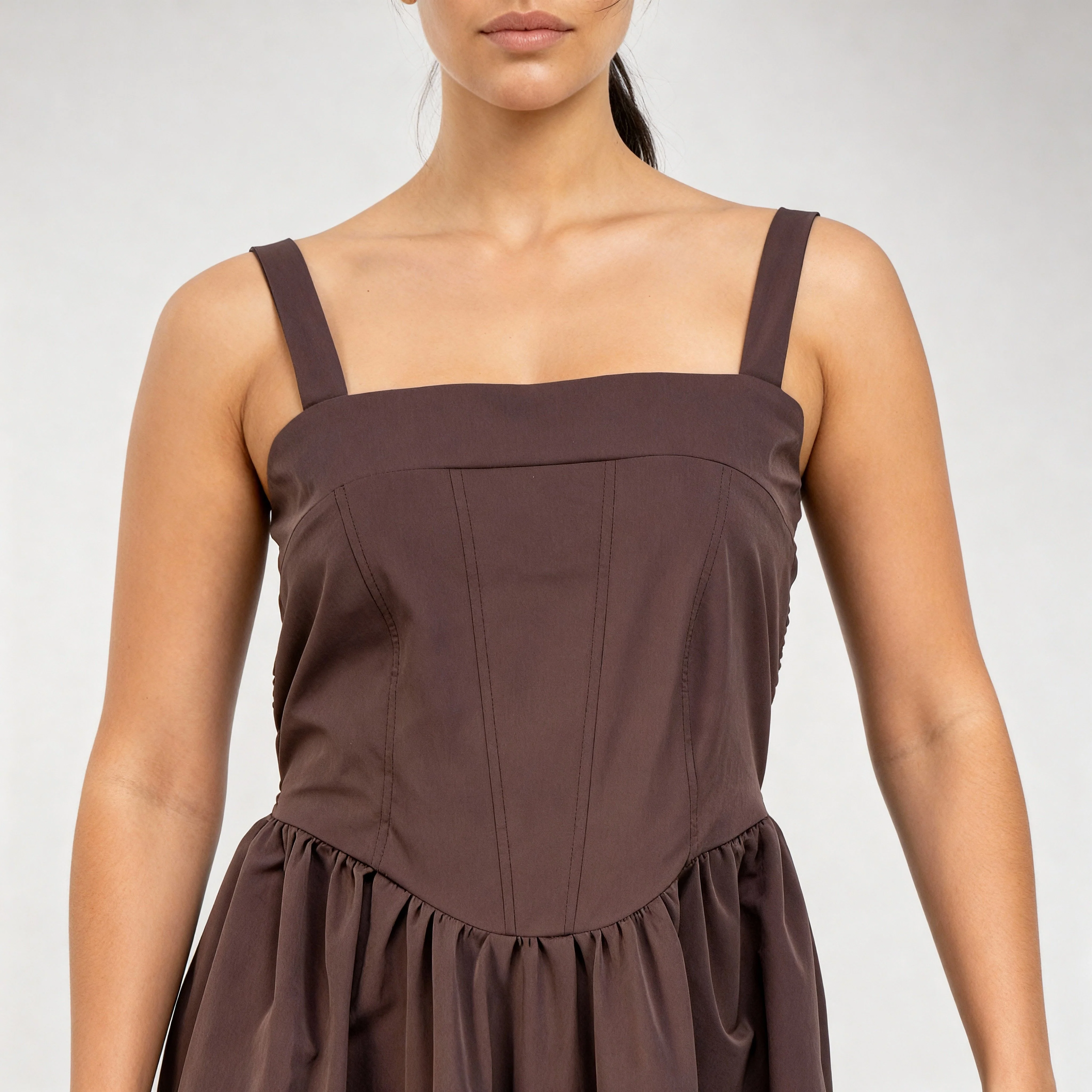 Strappy Knitted Flare Dress - Image 4