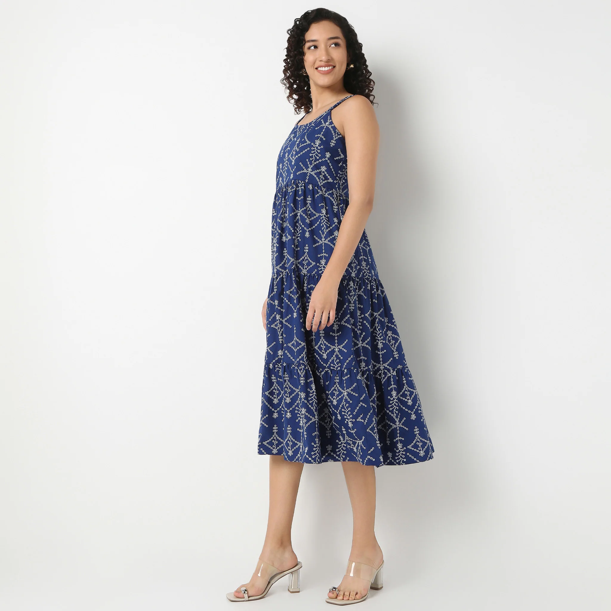 Strappy Schiffli Dress - Image 5