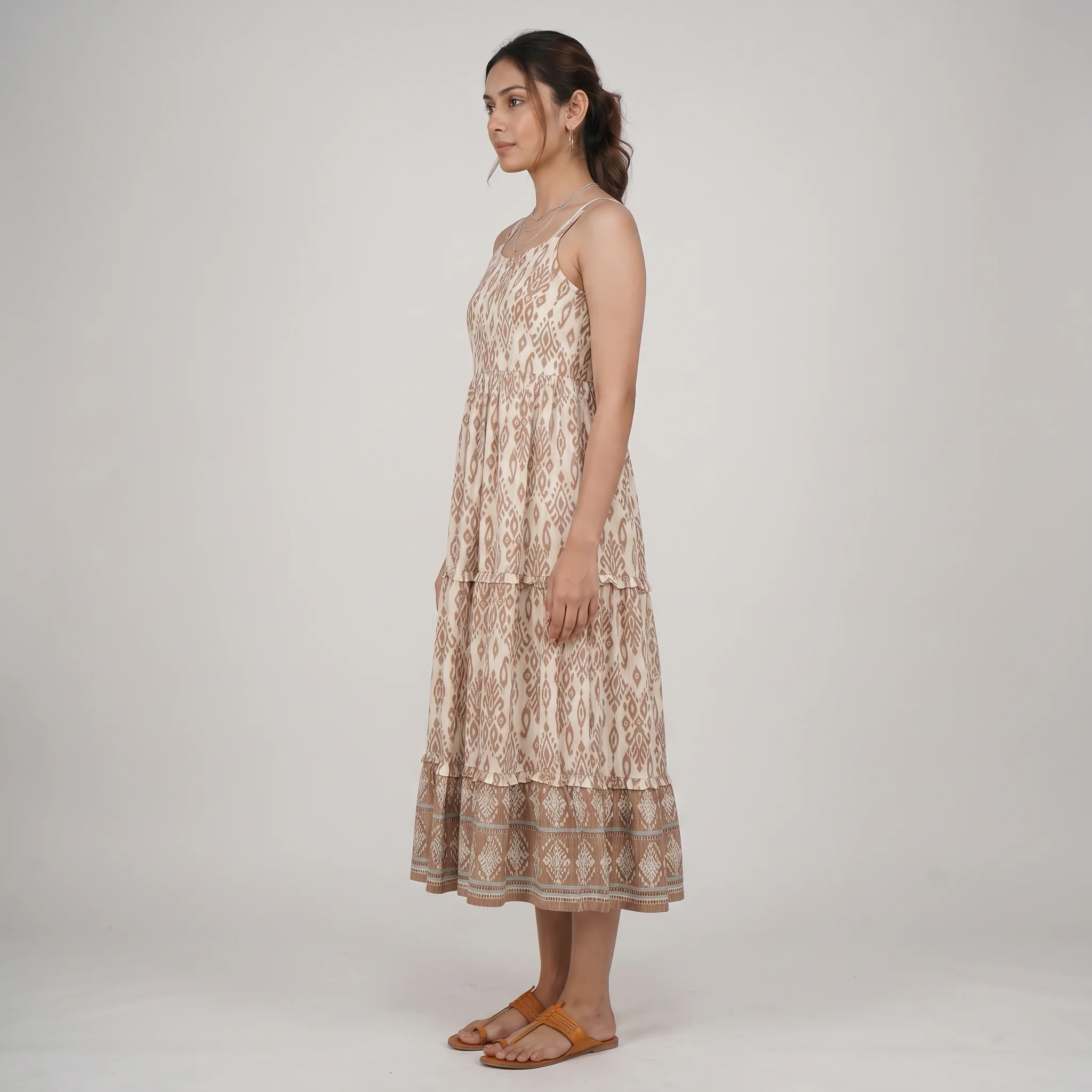 Strappy Tiered Dress - Image 2