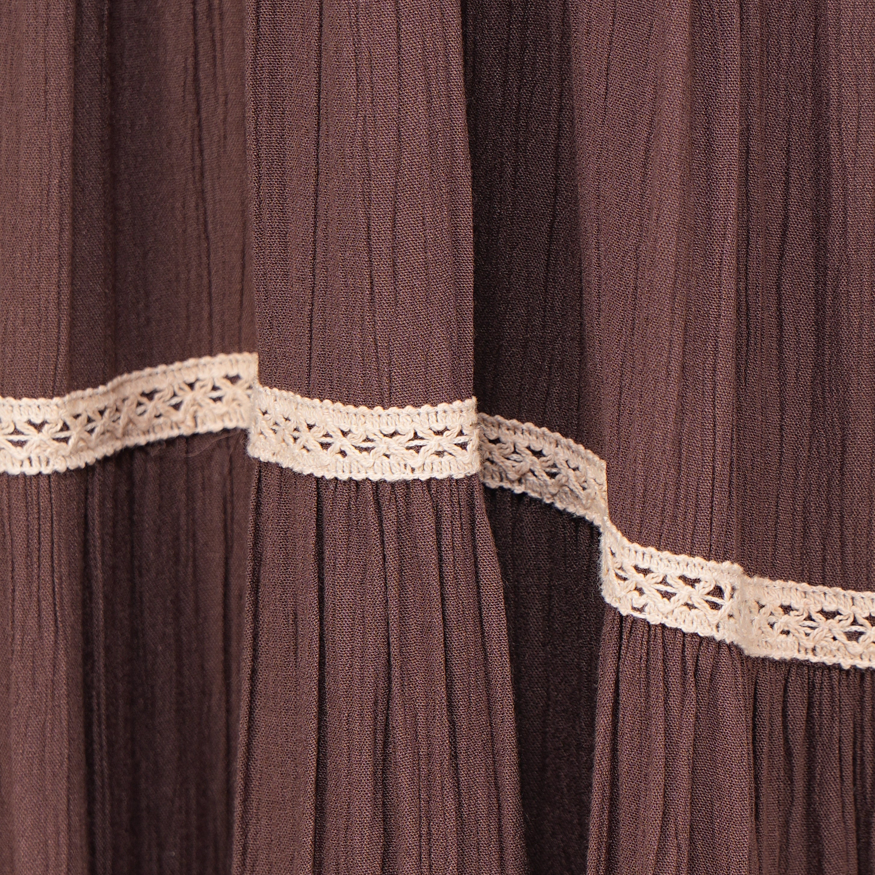 Strappy Tiered Dress With Embroidered Shrug - Image 4