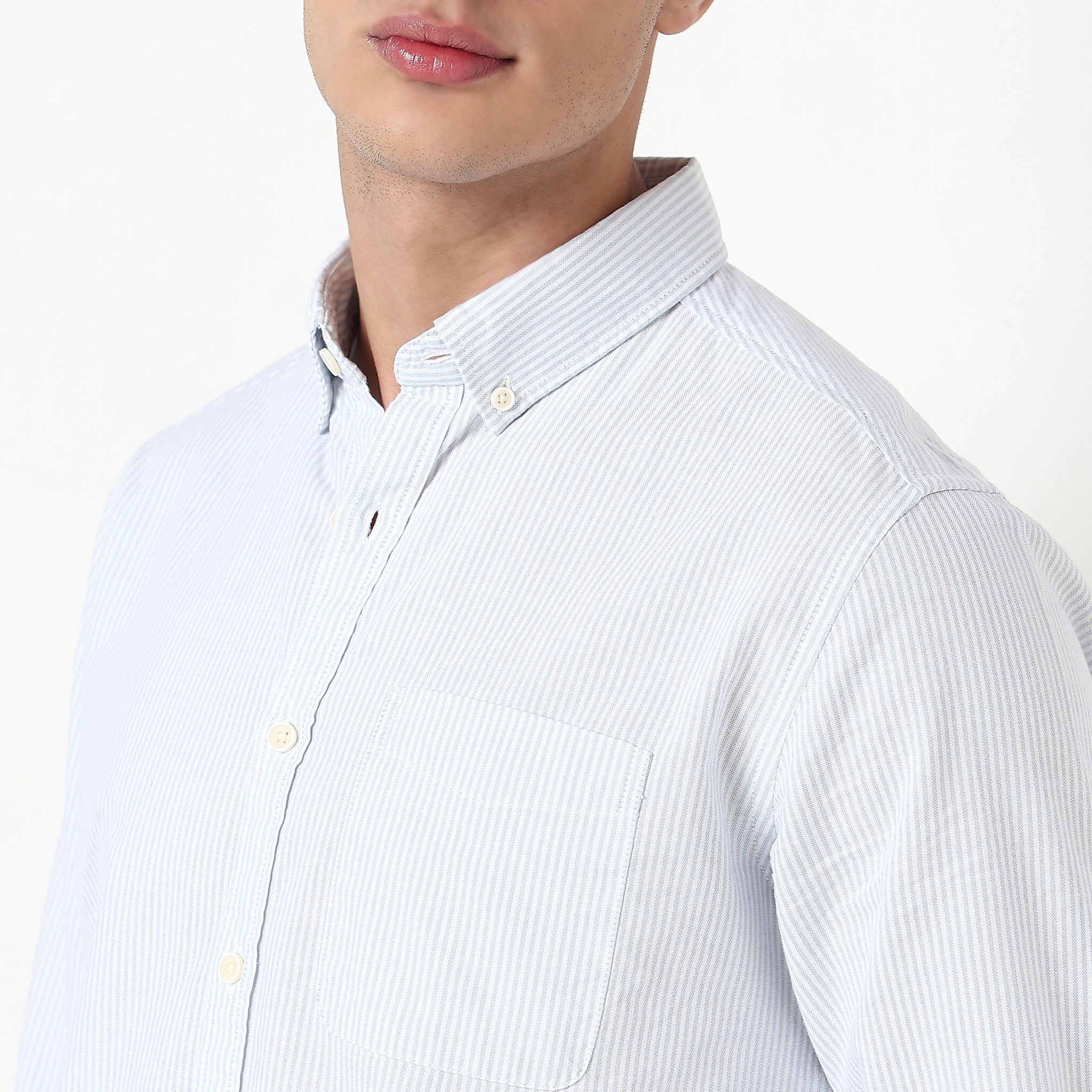 Cotton Striped All Day Shirt - Image 9