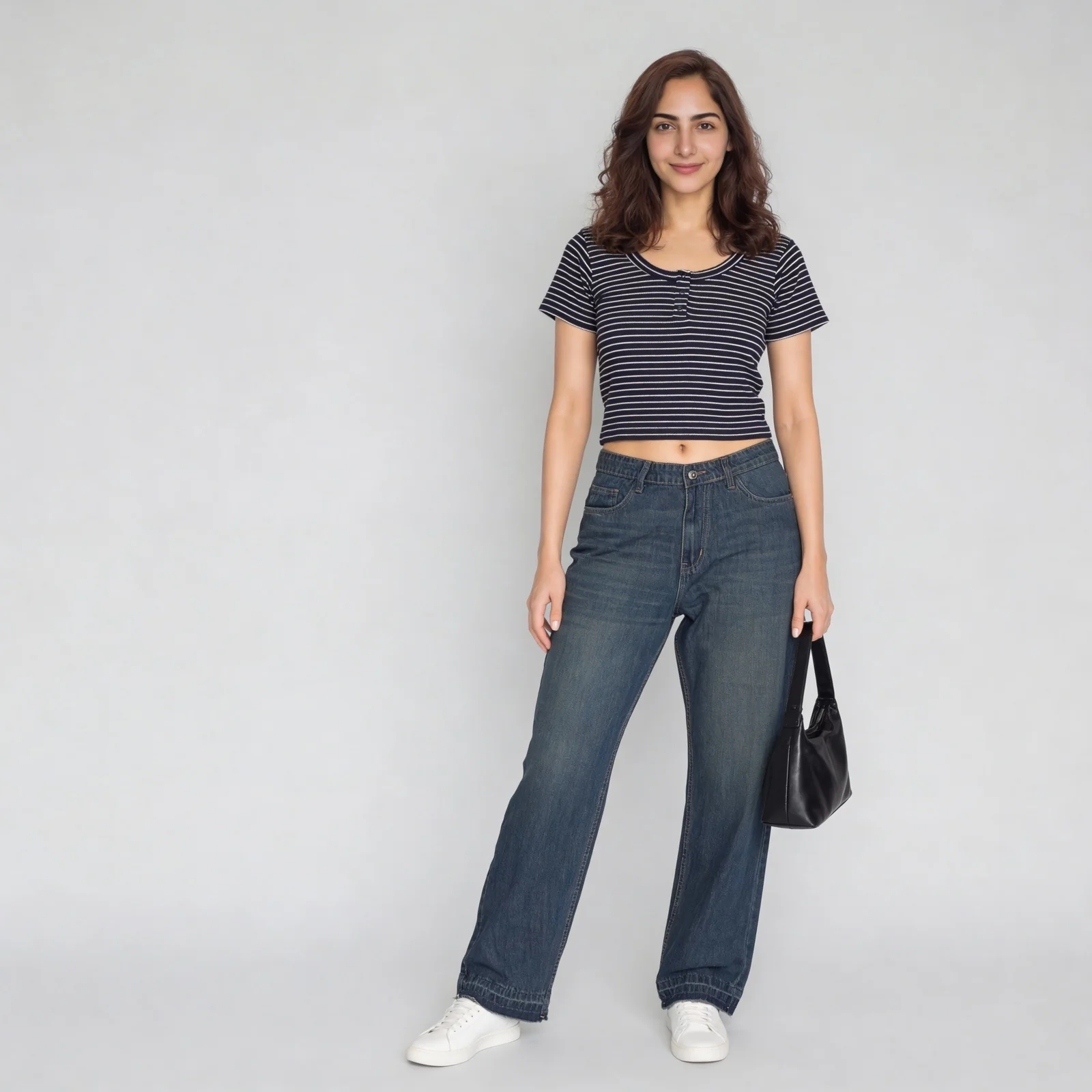 Striped Betty Cropped T-Shirt