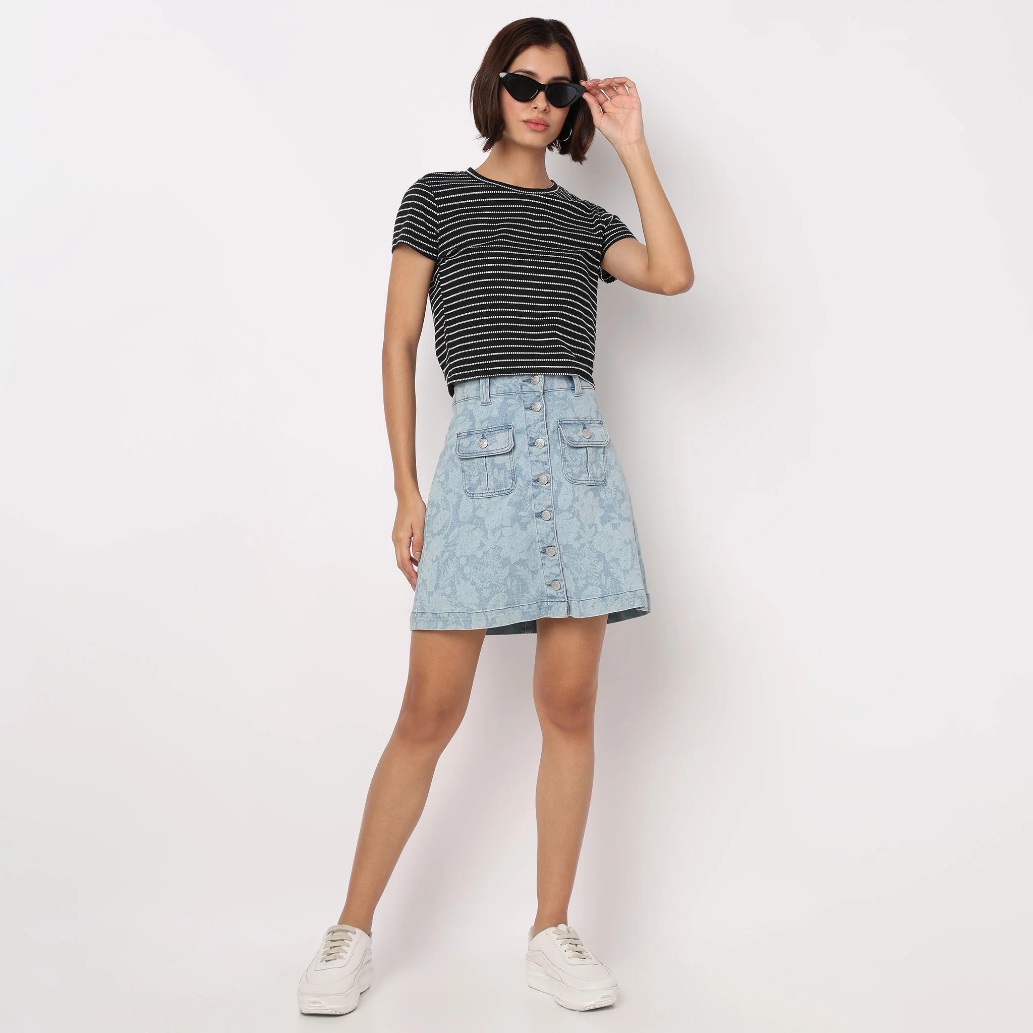 Striped Betty Essential Crop T-Shirt - Image 4