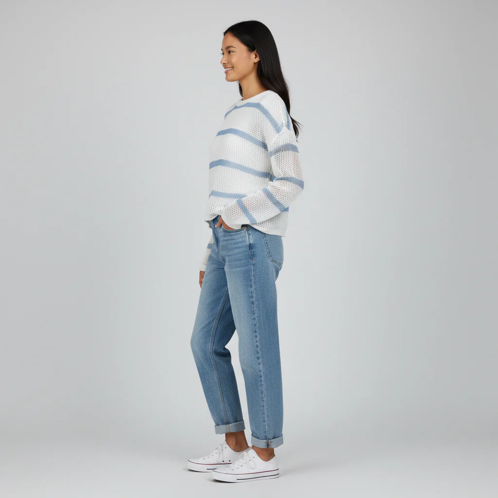 Striped Boxy Fit T-Shirt - Image 6