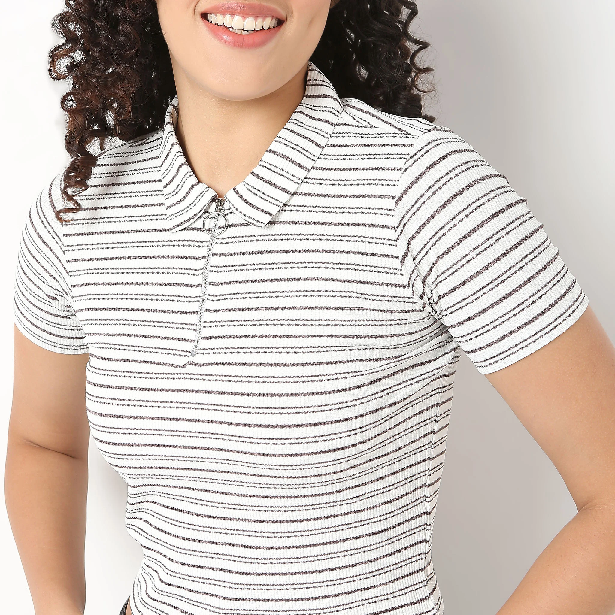 Striped Cotton T-Shirt - Image 9