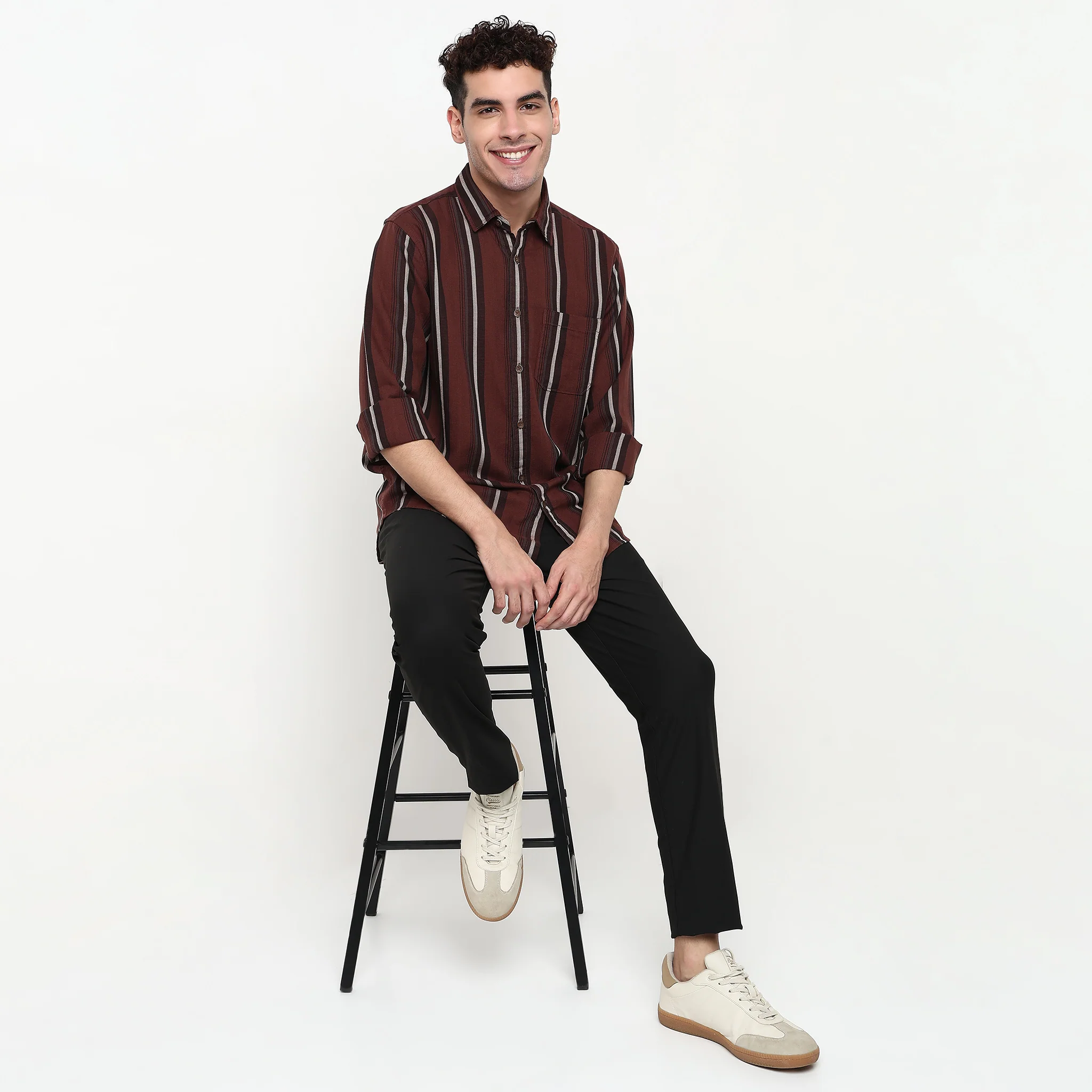 Striped Cotton Nottingham Shirt