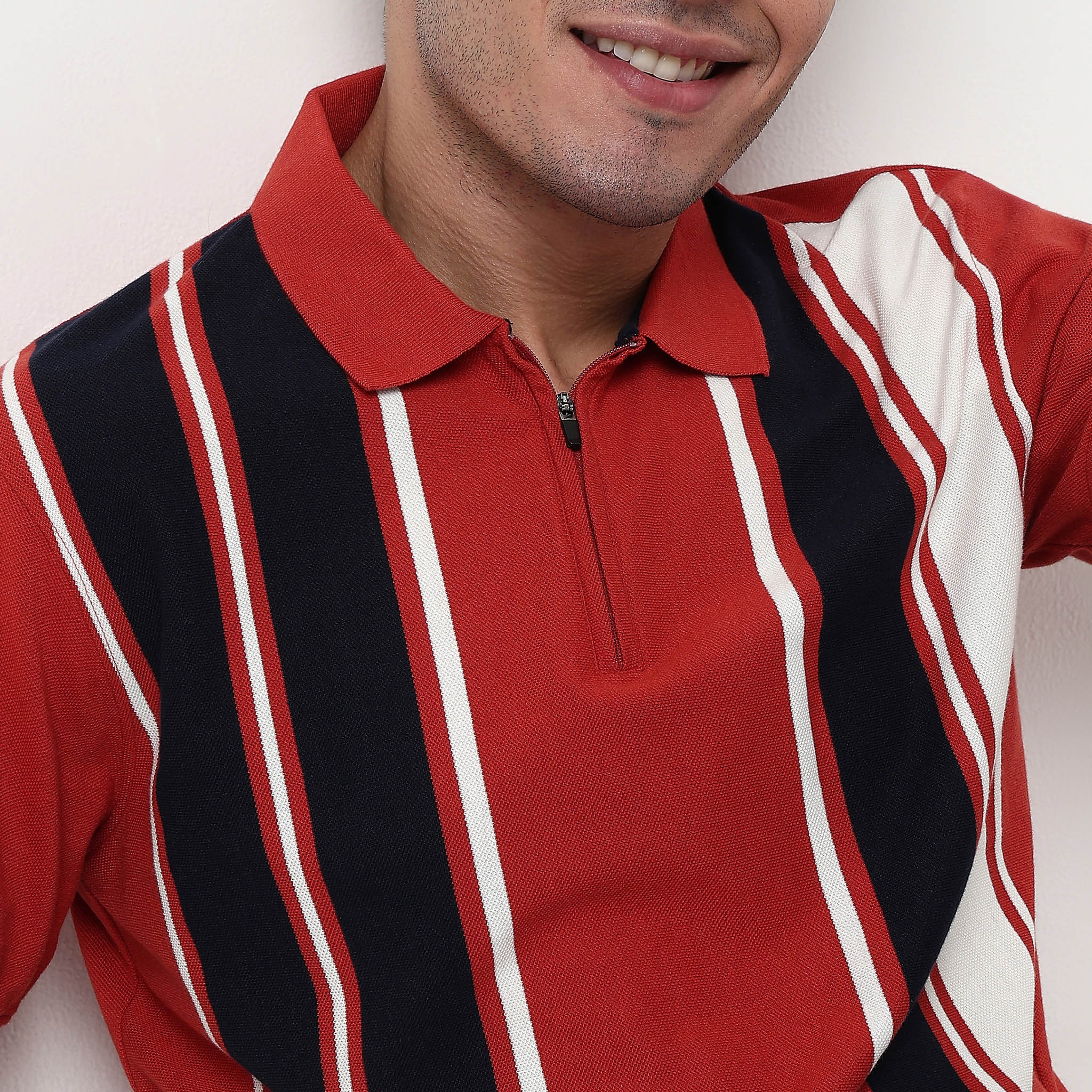Striped University Polo T-Shirt - Image 4