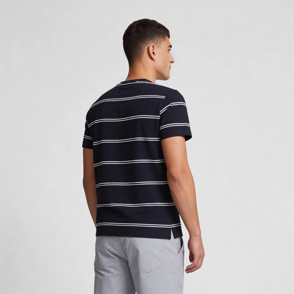 Striped Crew Neck Bae T-Shirt - Image 8
