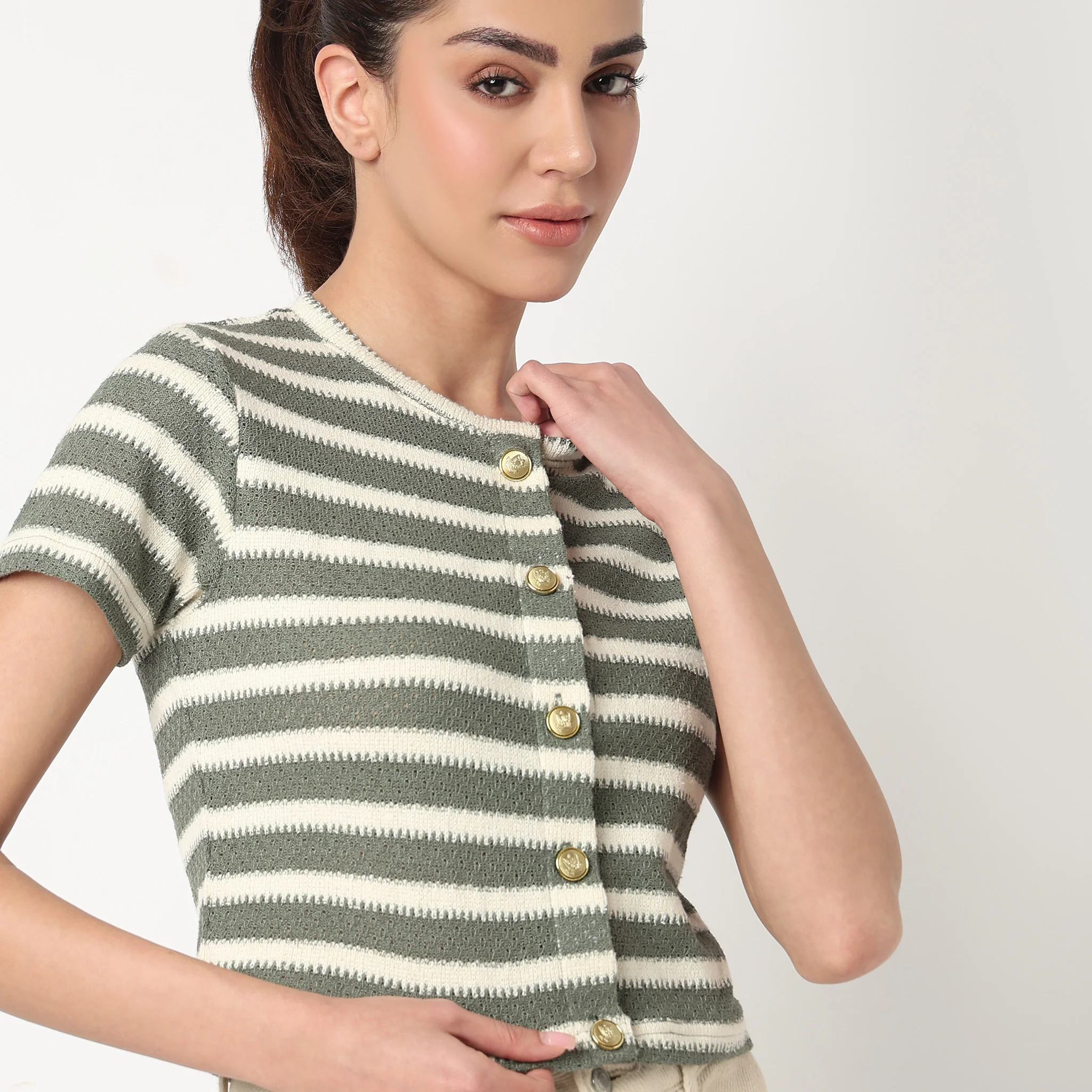 Striped Fashion T-Shirt - Image 4