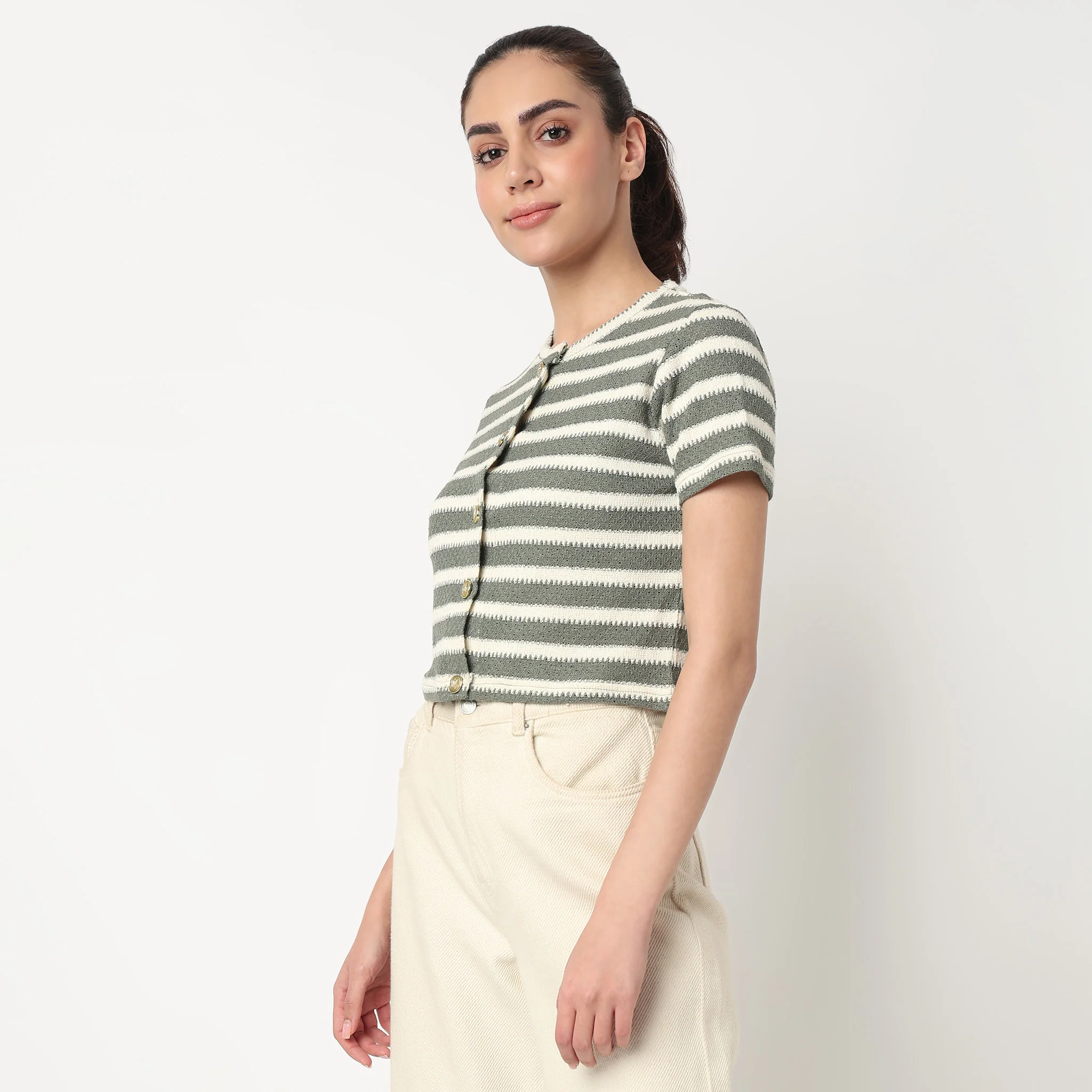 Striped Fashion T-Shirt - Image 5
