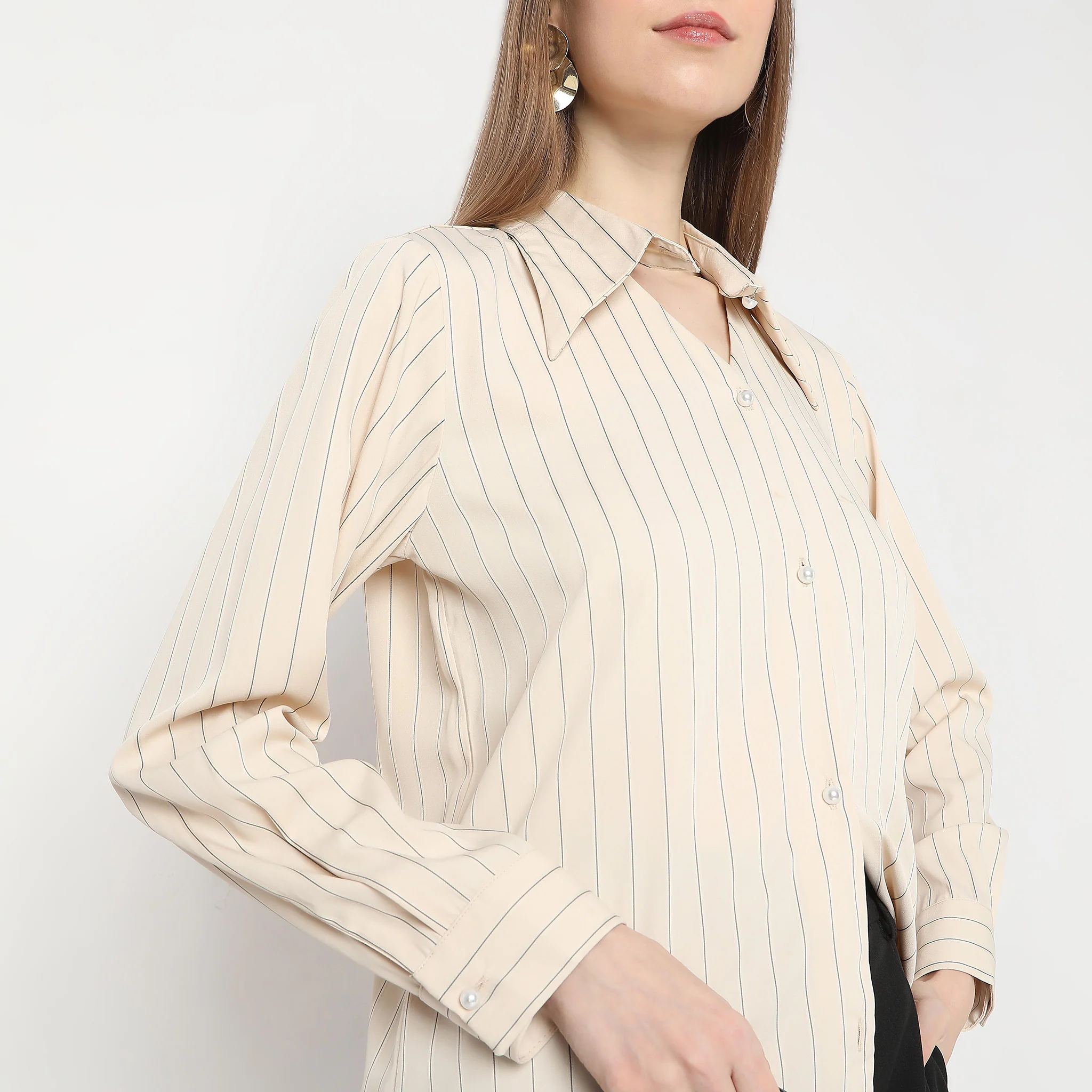 Striped Full Sleeve Shirt - Image 4