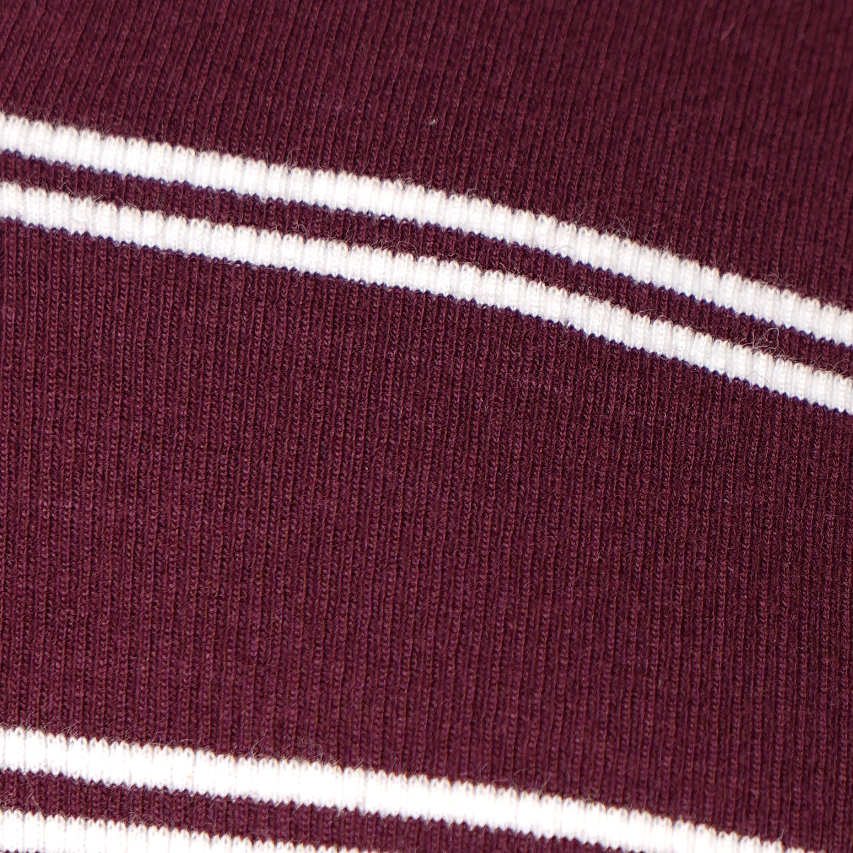 Striped Slim Fit Crop Polo T-Shirt - Image 9
