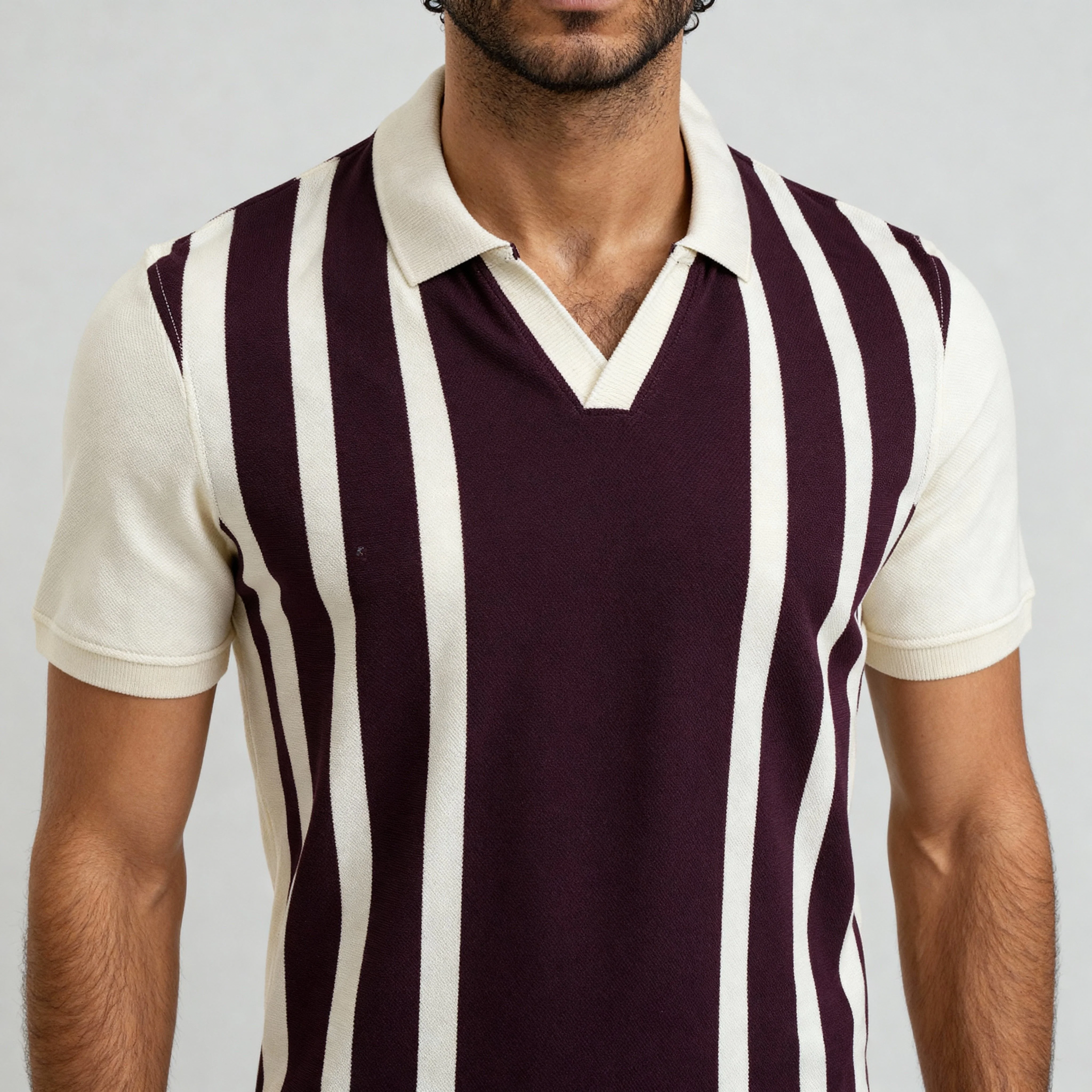 Striped University Polo T-Shirt - Image 4