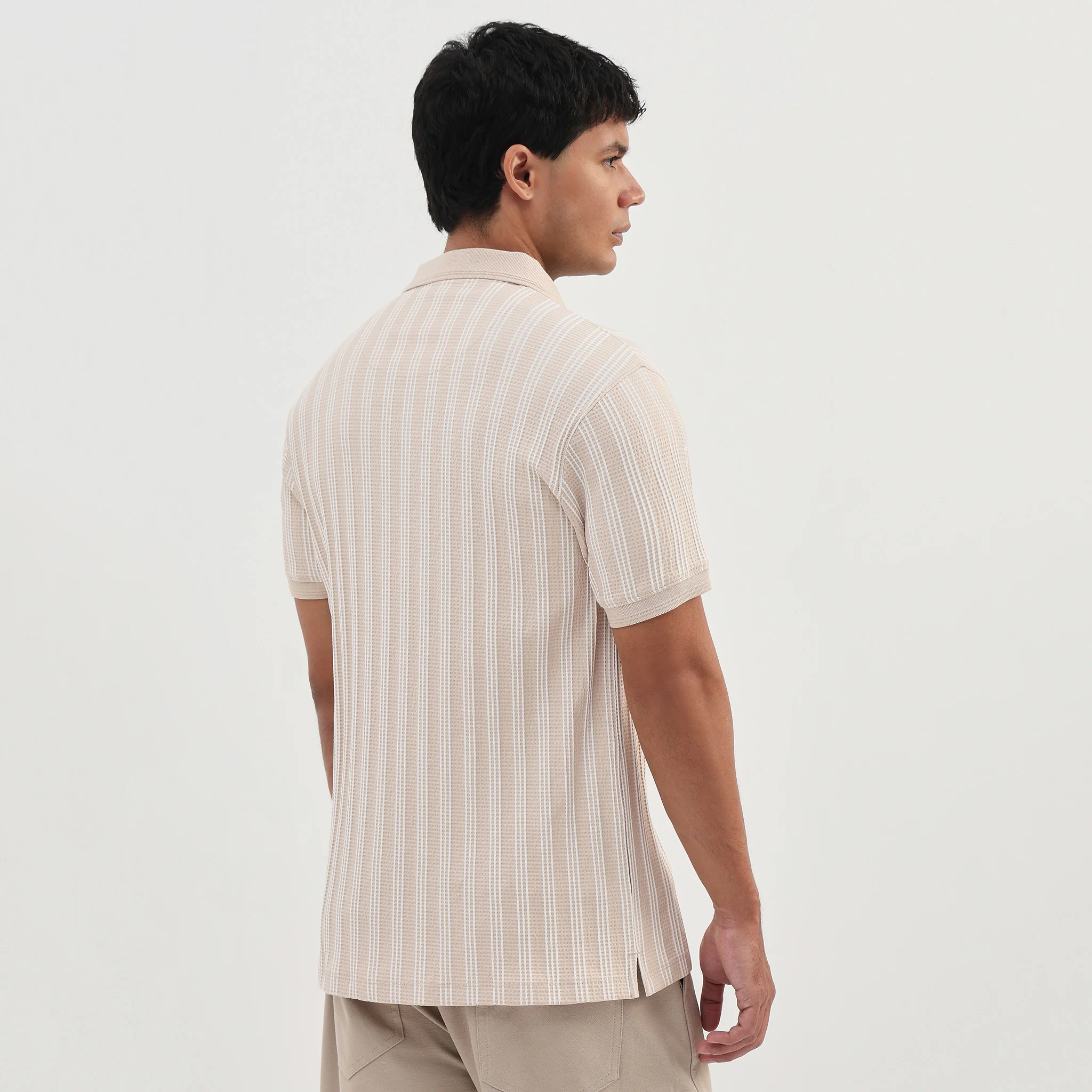 Striped University Polo T-Shirt - Image 3