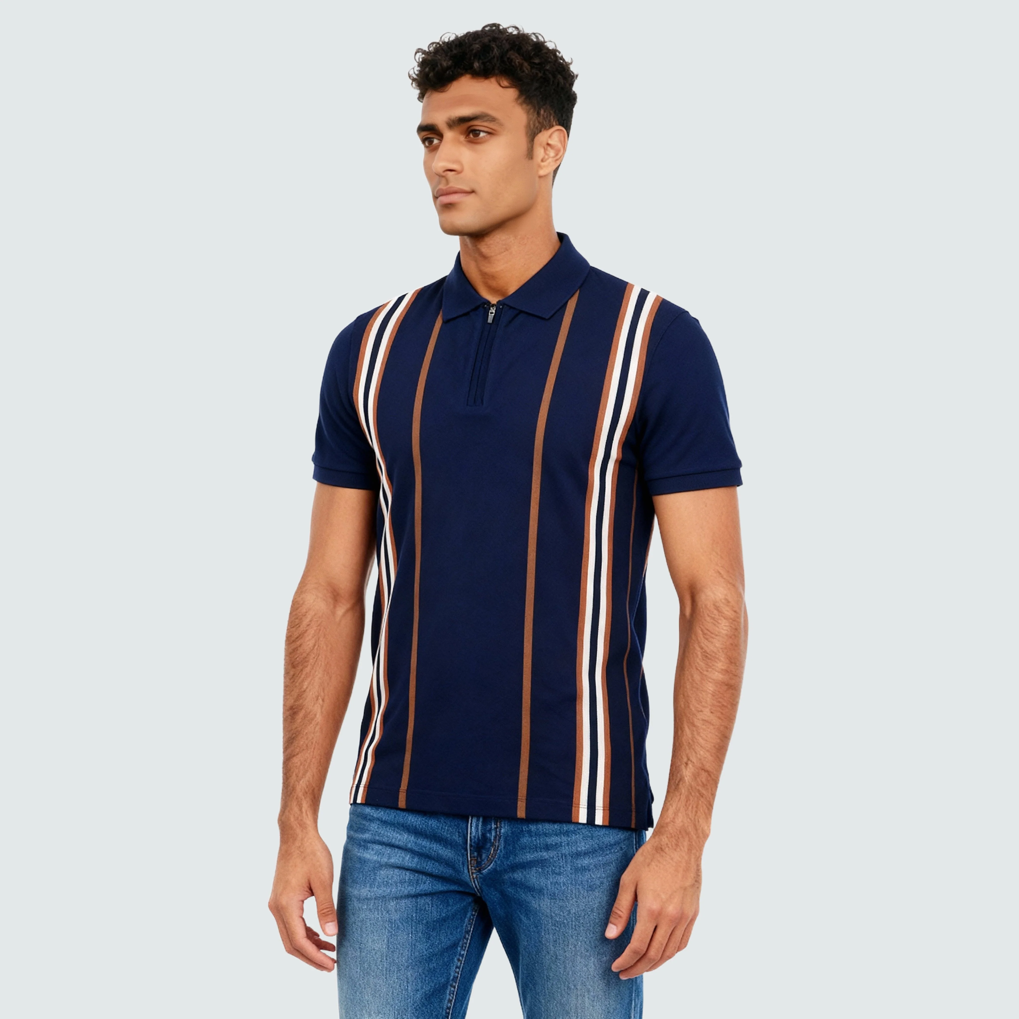 Striped Weekend Polo T-Shirt - Image 5