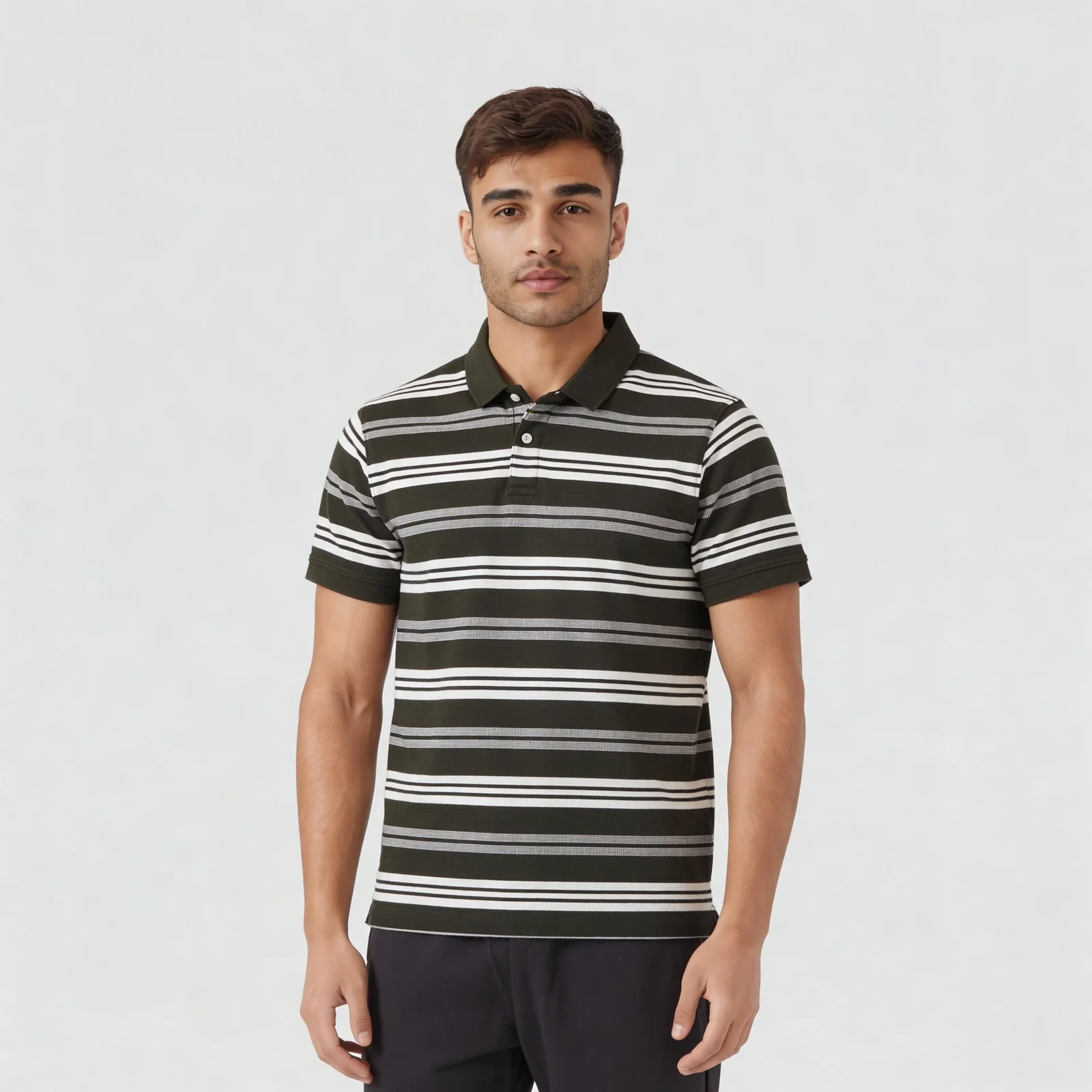 Striped Weekend Polo T-Shirt - Image 2