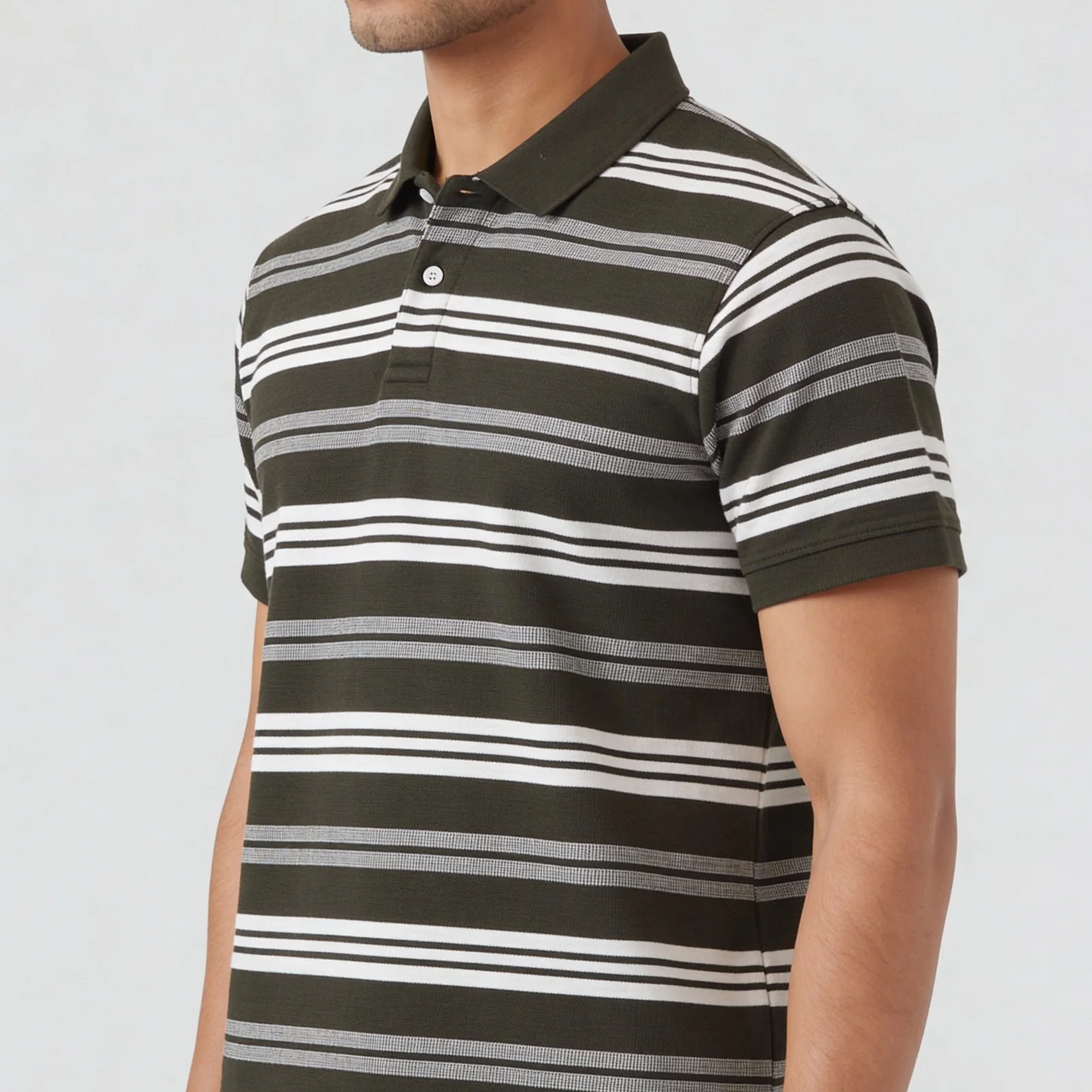 Striped Weekend Polo T-Shirt - Image 4