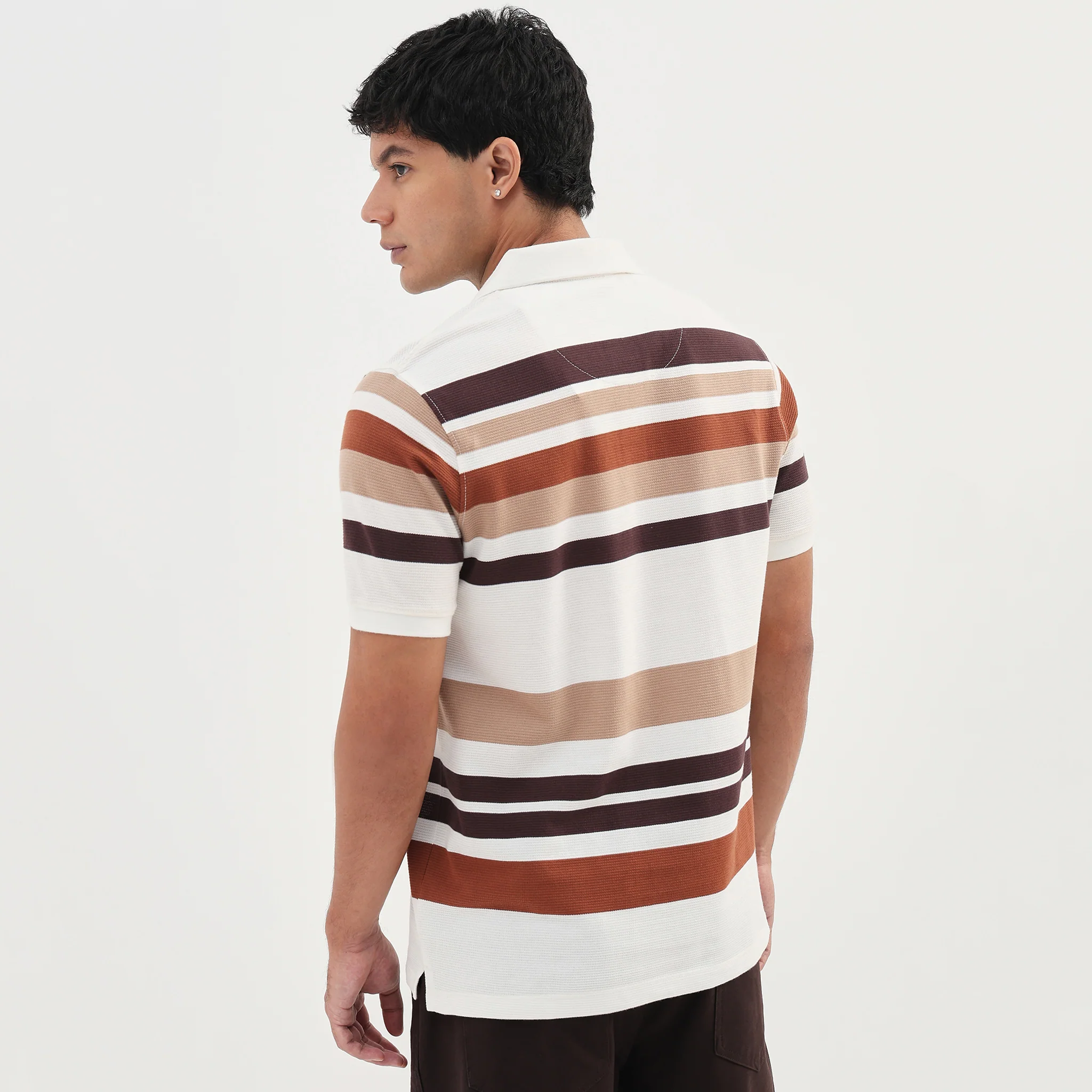 Striped Weekend Polo T-Shirt - Image 3