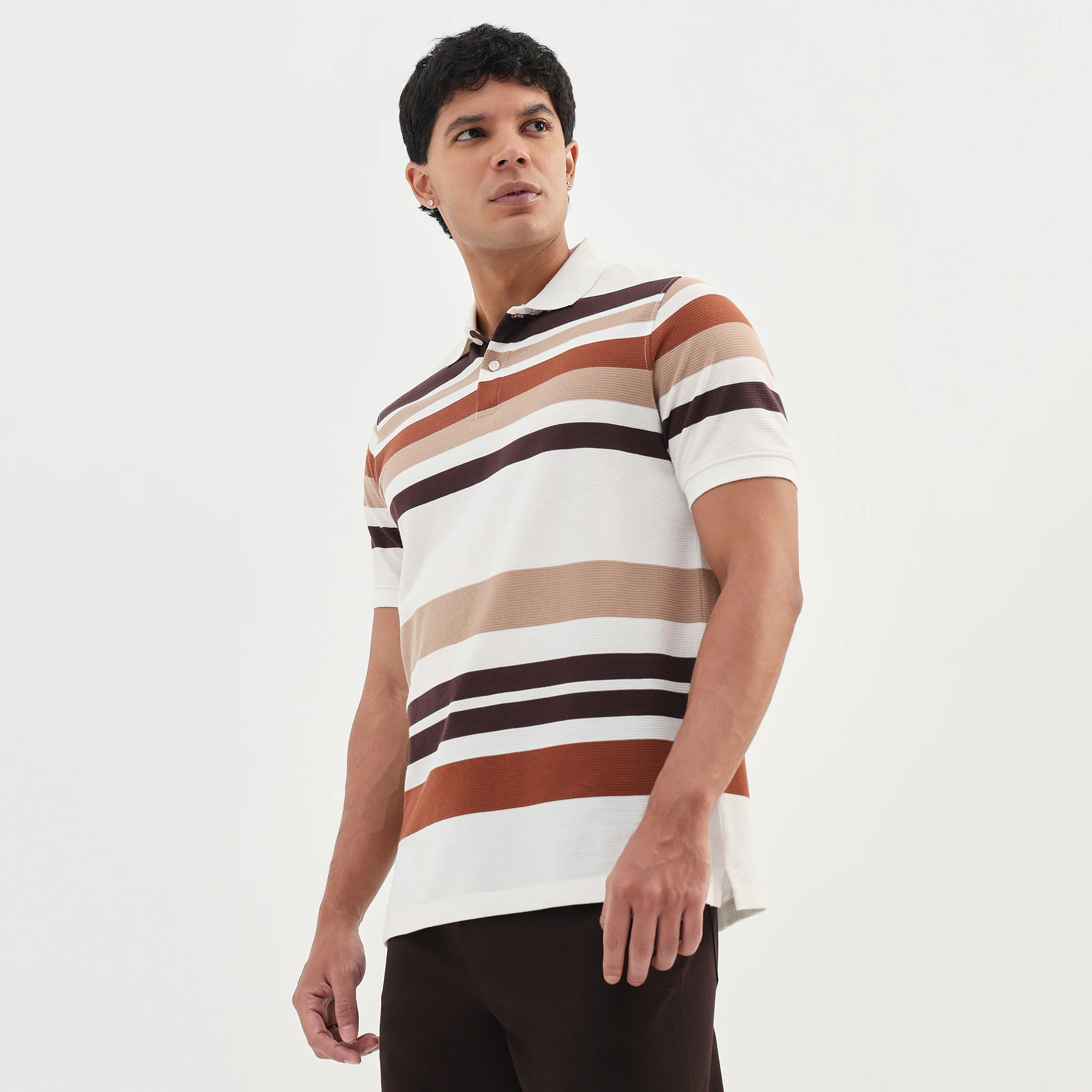 Striped Weekend Polo T-Shirt - Image 5