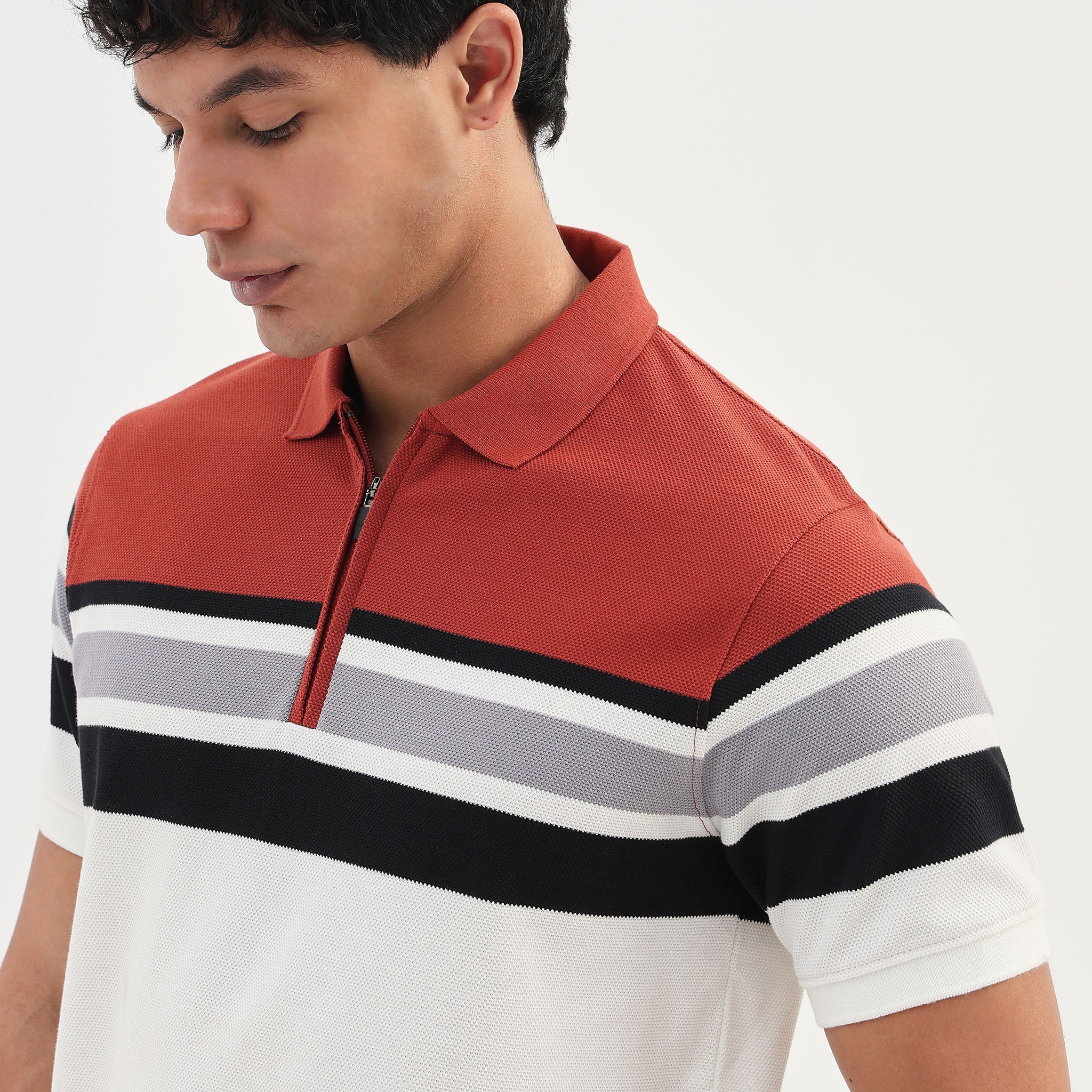 Striped Weekend Polo T-Shirt - Image 4