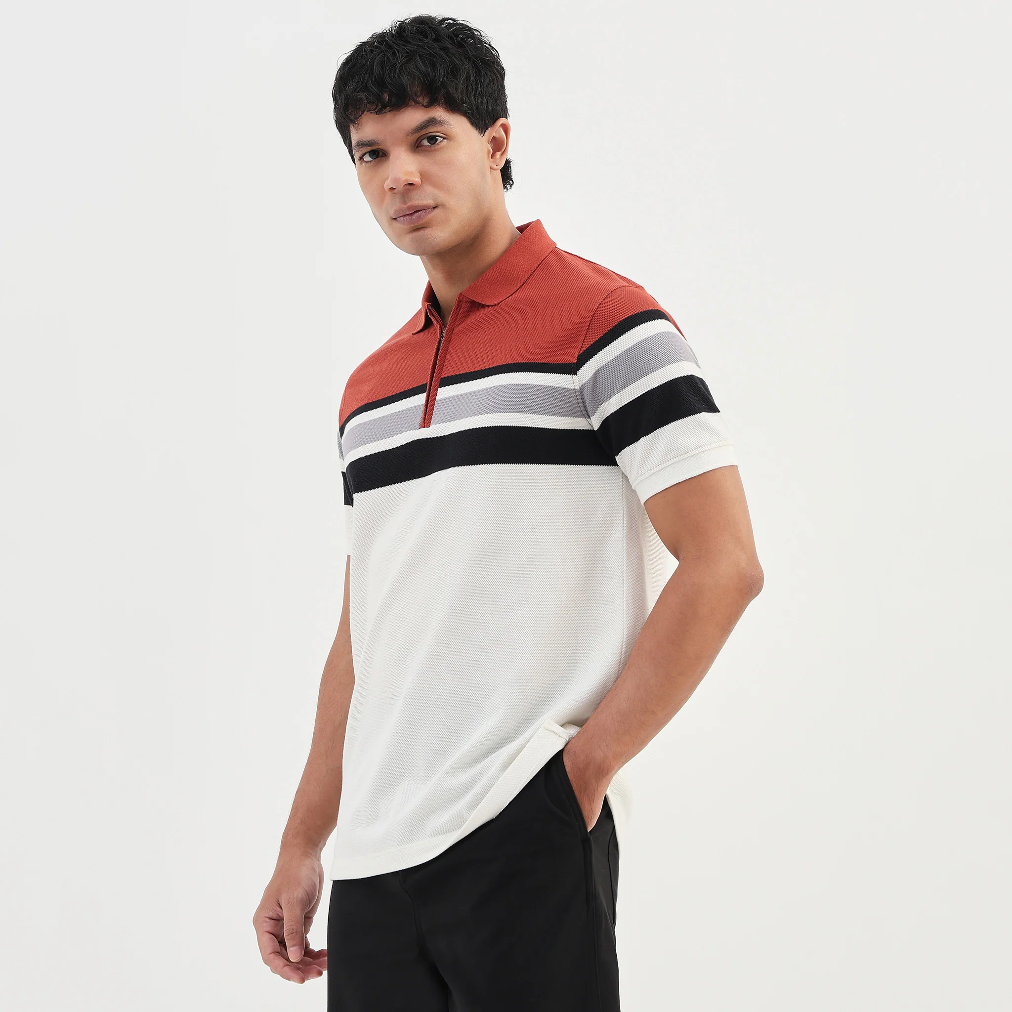 Striped Weekend Polo T-Shirt - Image 5
