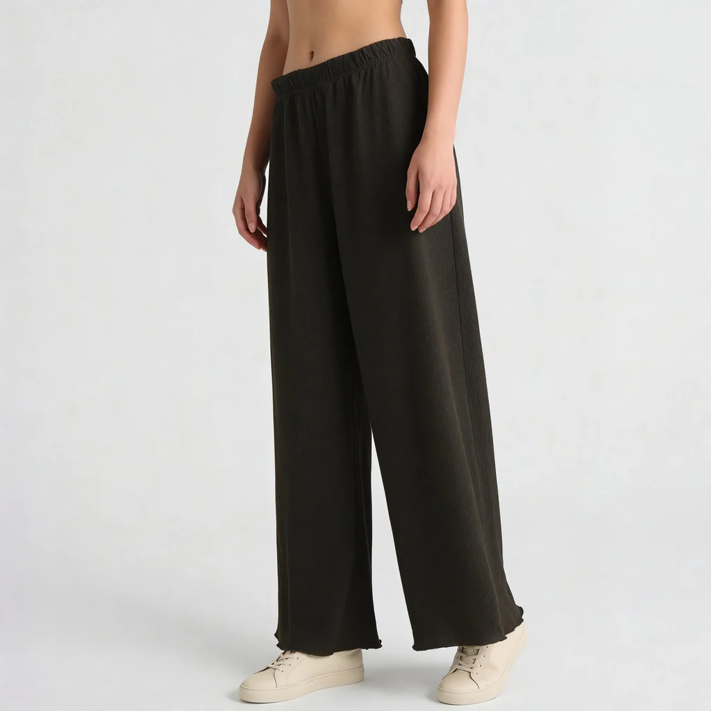 Structured Ankle Length High Rise Palazzos - Image 10