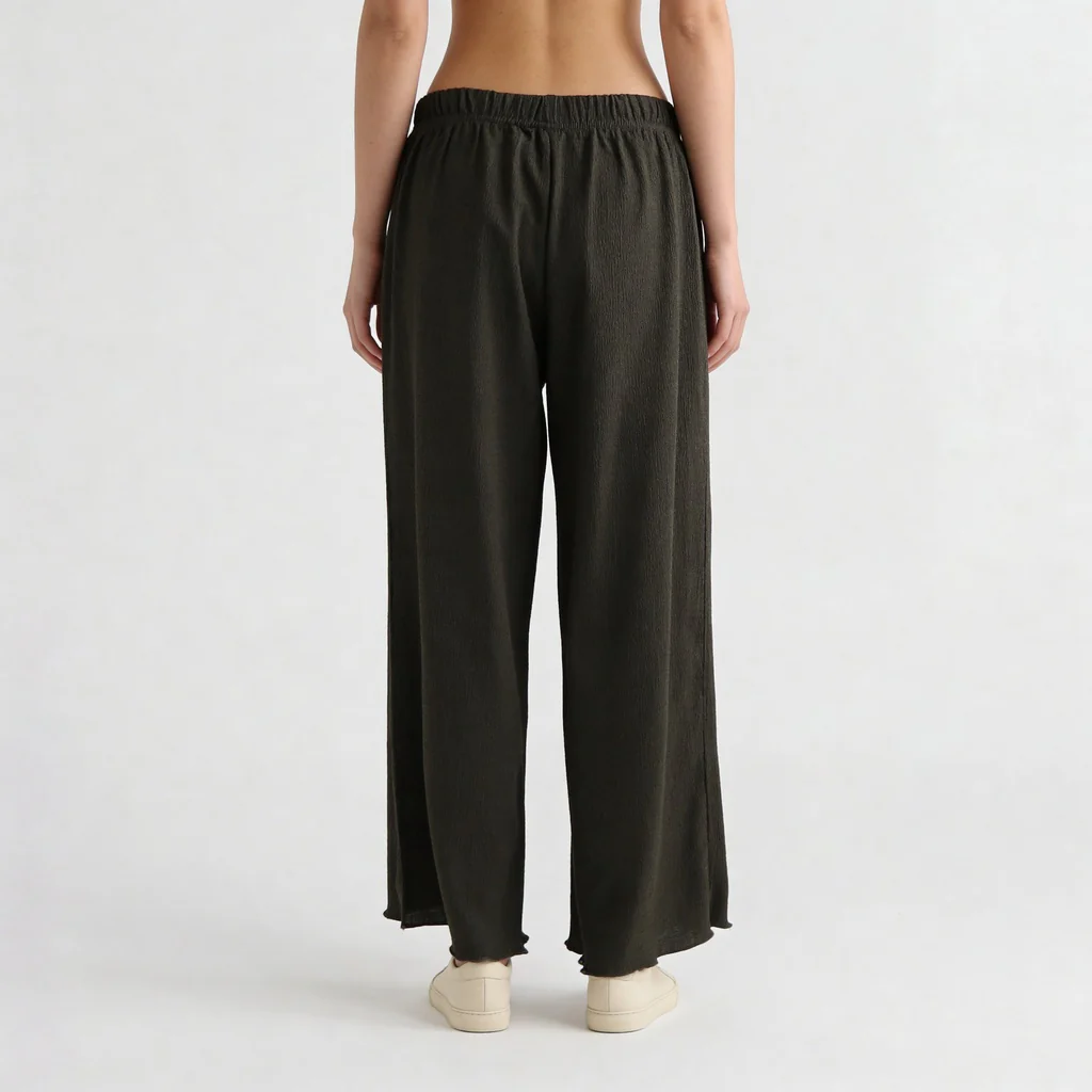 Structured Ankle Length High Rise Palazzos - Image 8