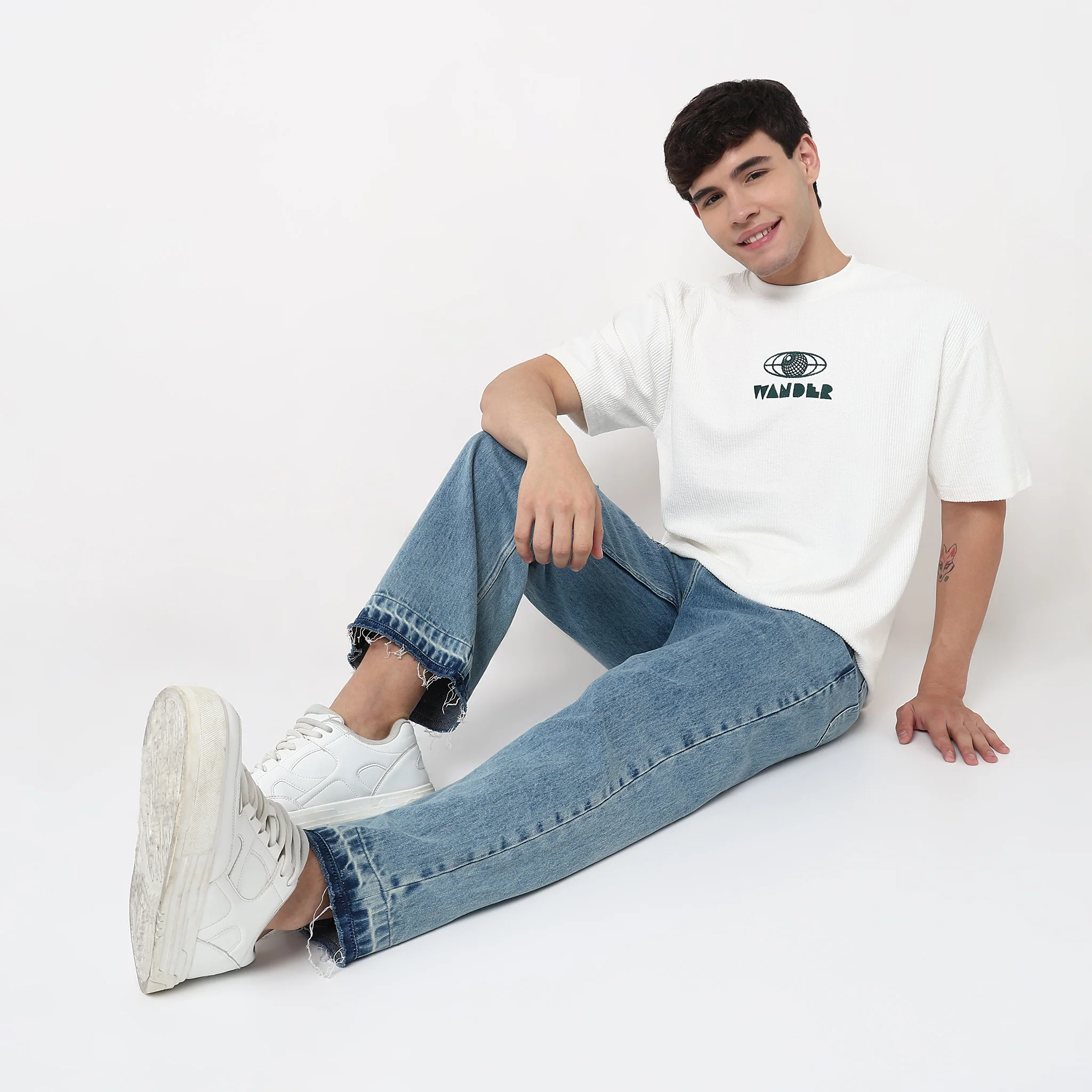Structured Crew Neck Oversize Ranger Tee - Image 3