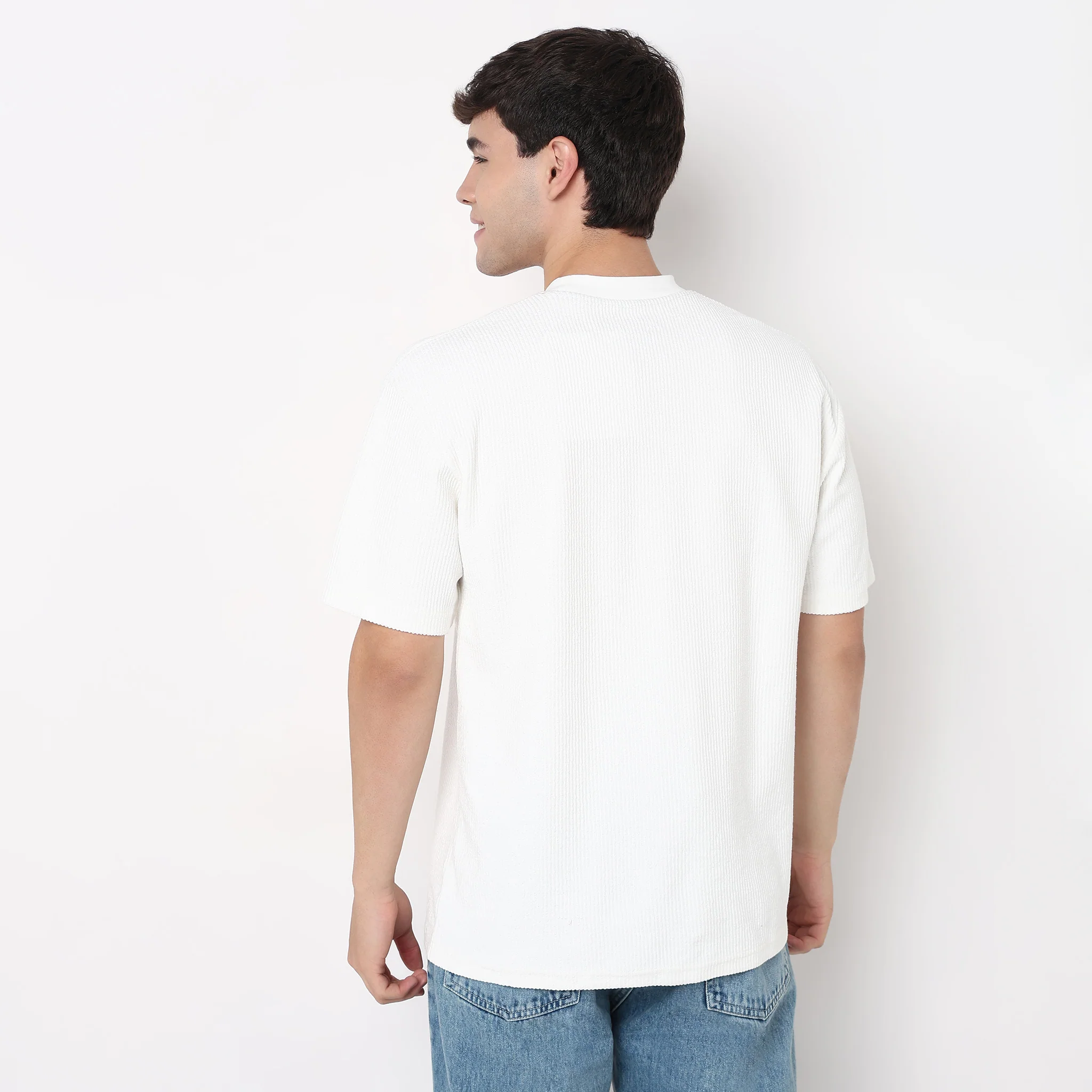 Structured Crew Neck Oversize Ranger Tee - Image 5