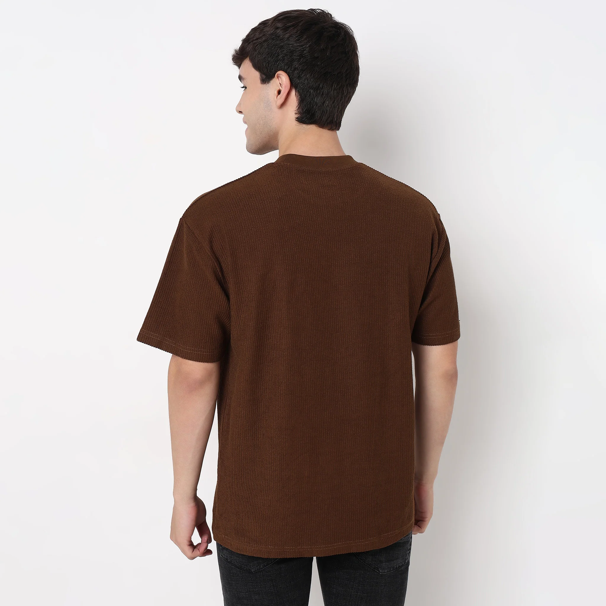 Structured Crew Neck Oversize Ranger Tee - Image 9