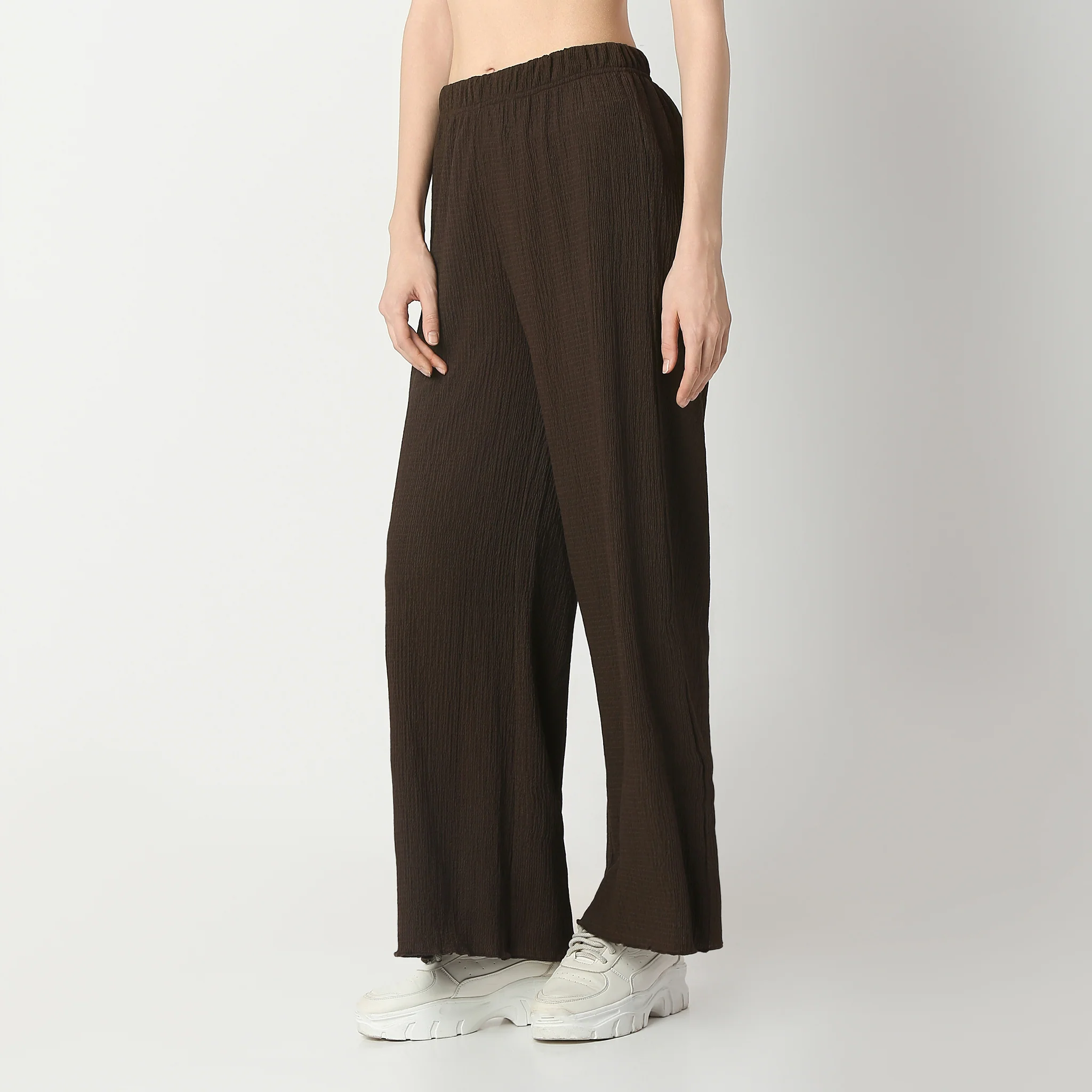 Structured Straight High Rise Palazzos - Image 10