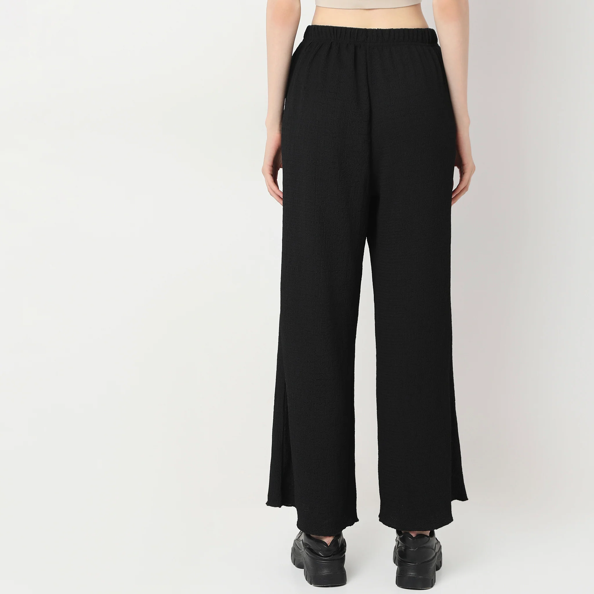 Structured Straight High Rise Palazzos - Image 3