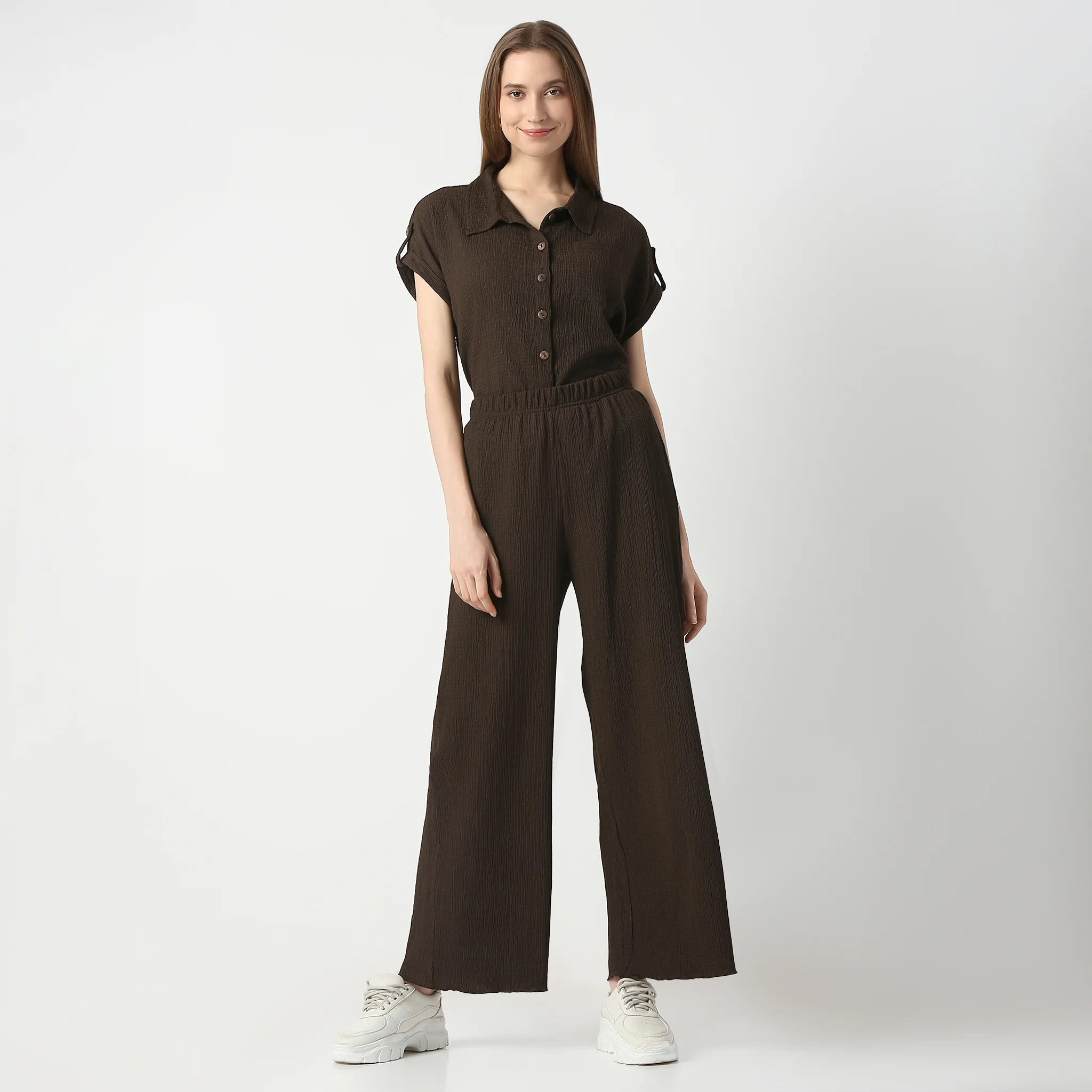 Structured Straight High Rise Palazzos - Image 6