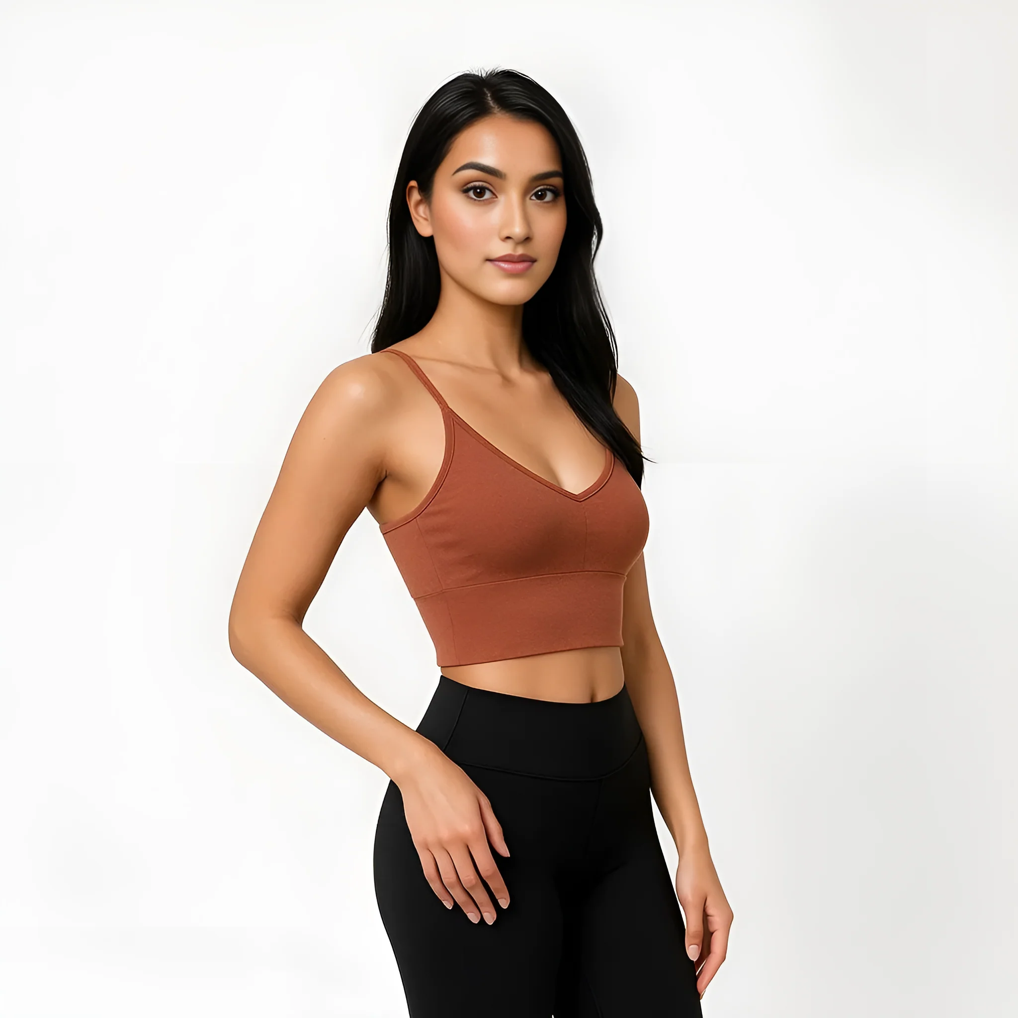 Seamless Beginner Cami With Plunge Neckline - Image 5