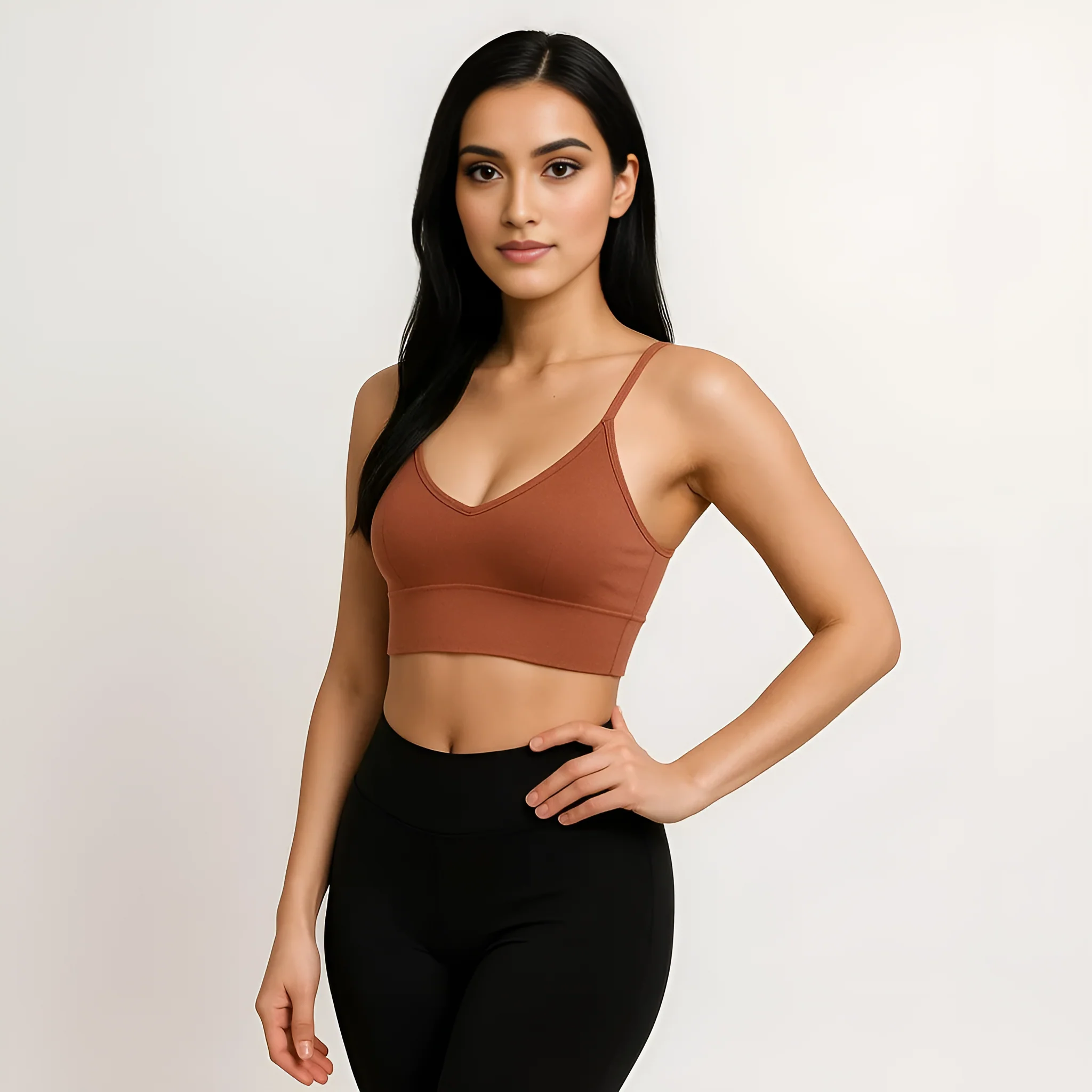 Seamless Beginner Cami With Plunge Neckline - Image 6