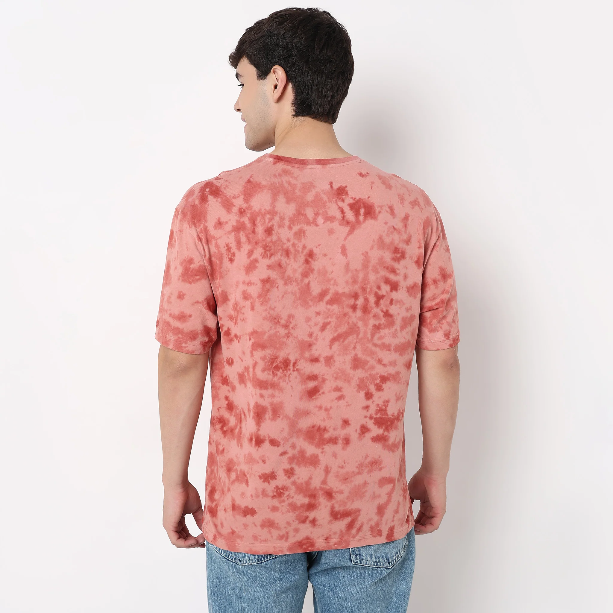 Tie - Dye Crew Neck Oversize T Shirt - Image 3