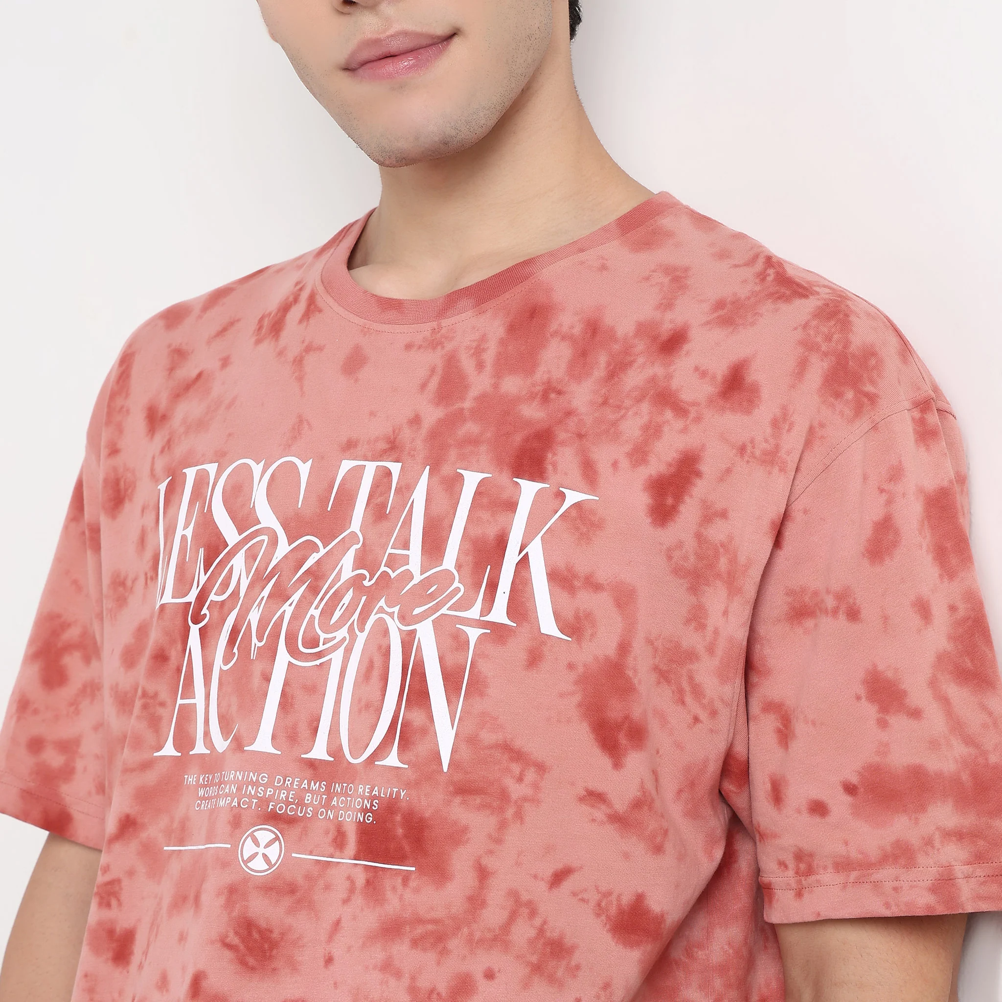 Tie - Dye Crew Neck Oversize T Shirt - Image 4
