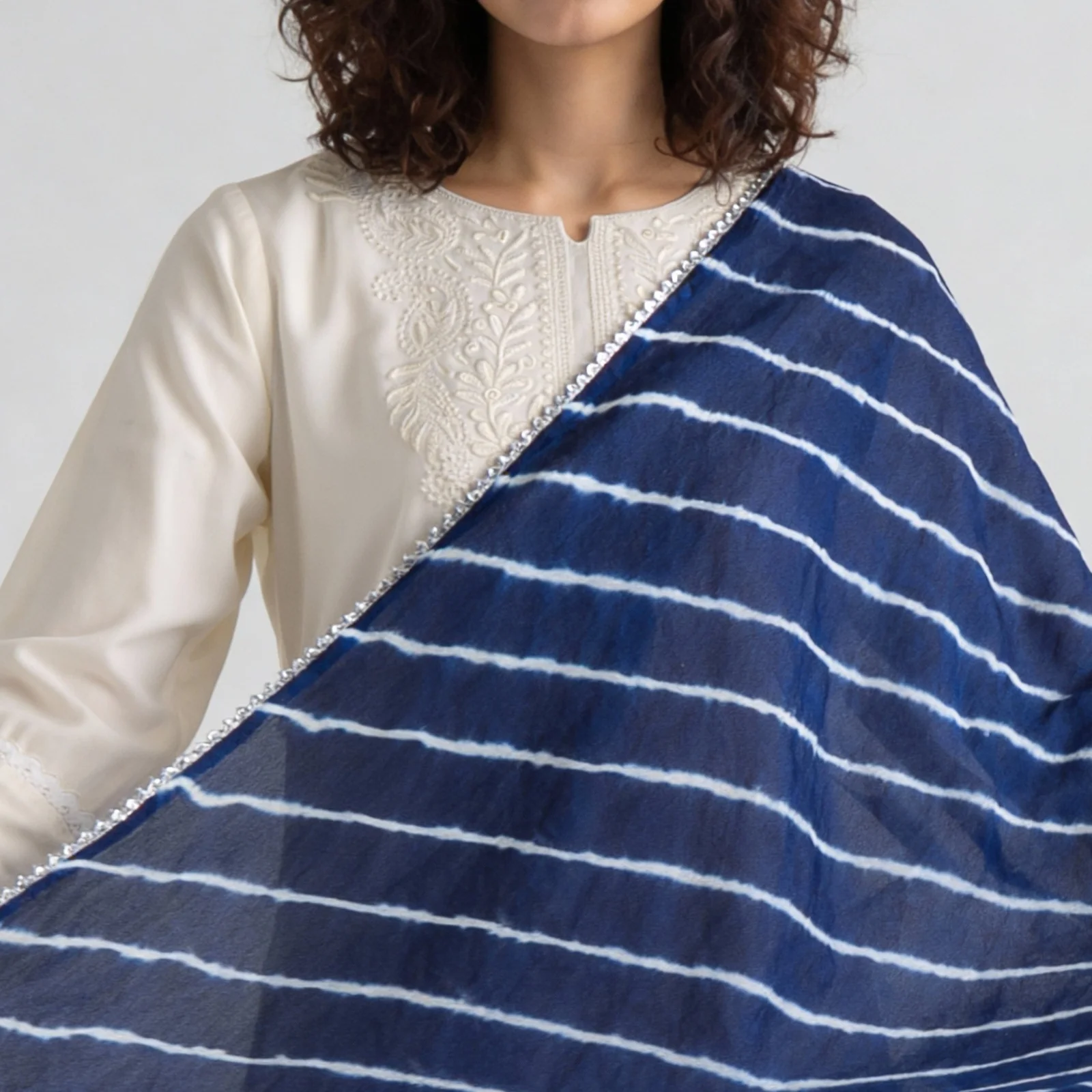 Tie- Dye Poly Silk Dupatta - Image 7