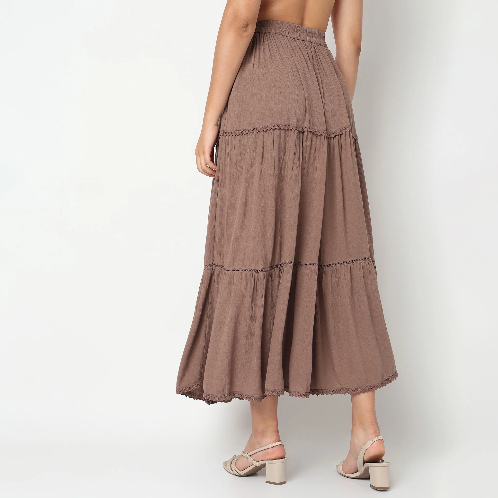 Tiered High Rise Coord Skirt - Image 3