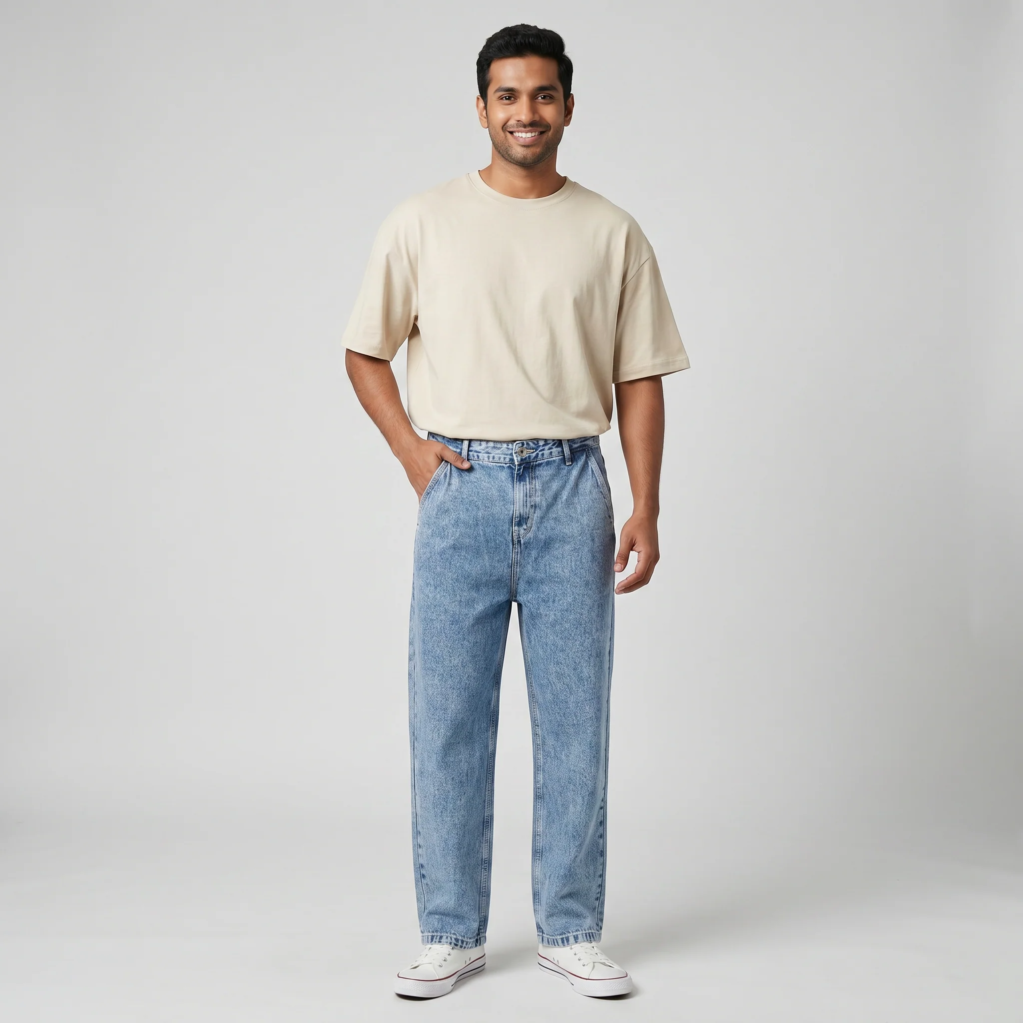 Tapered Fit Cropped Skaters Denim - Image 5
