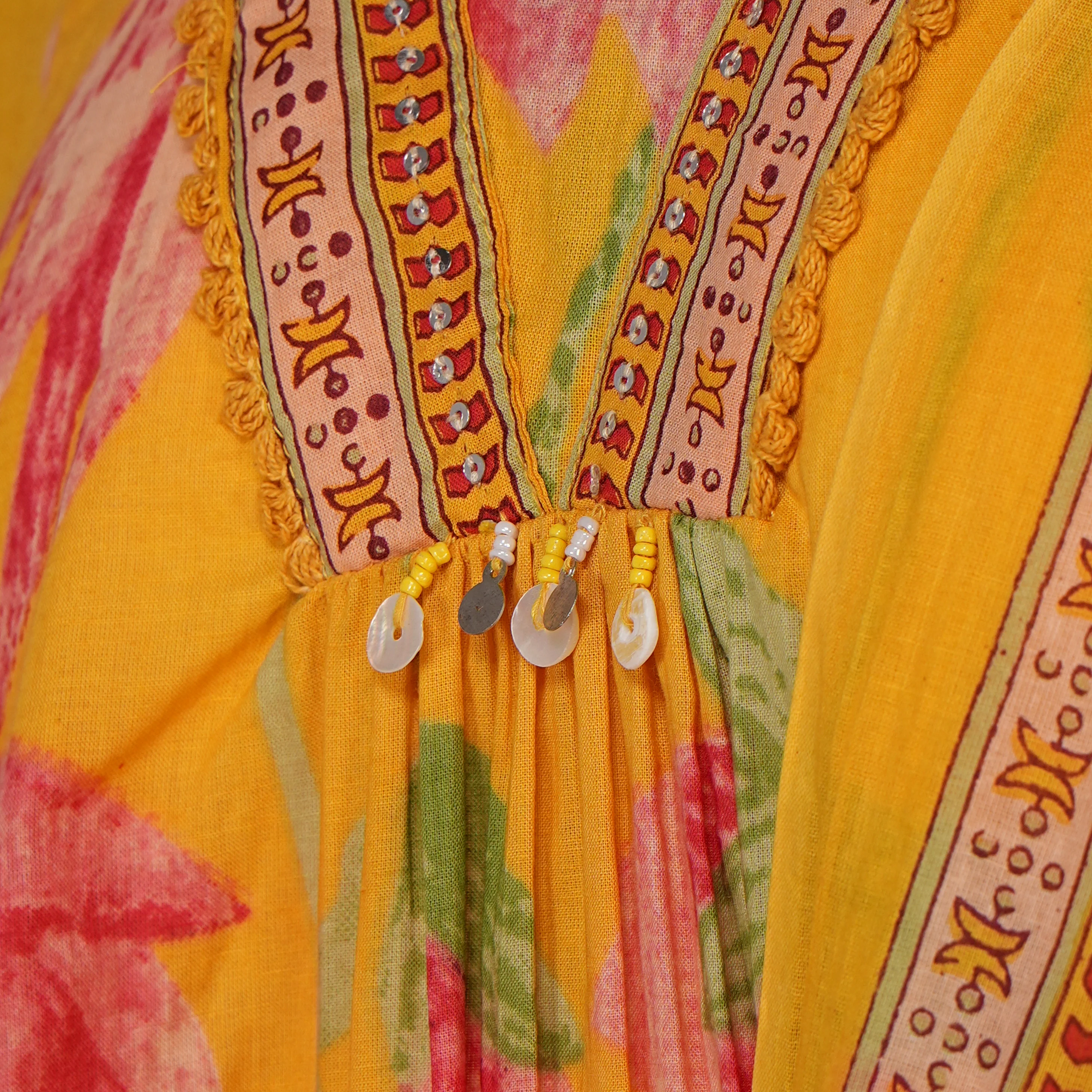 V-Neck A-Line Kurta and Pant with Dupatta Set - Image 4